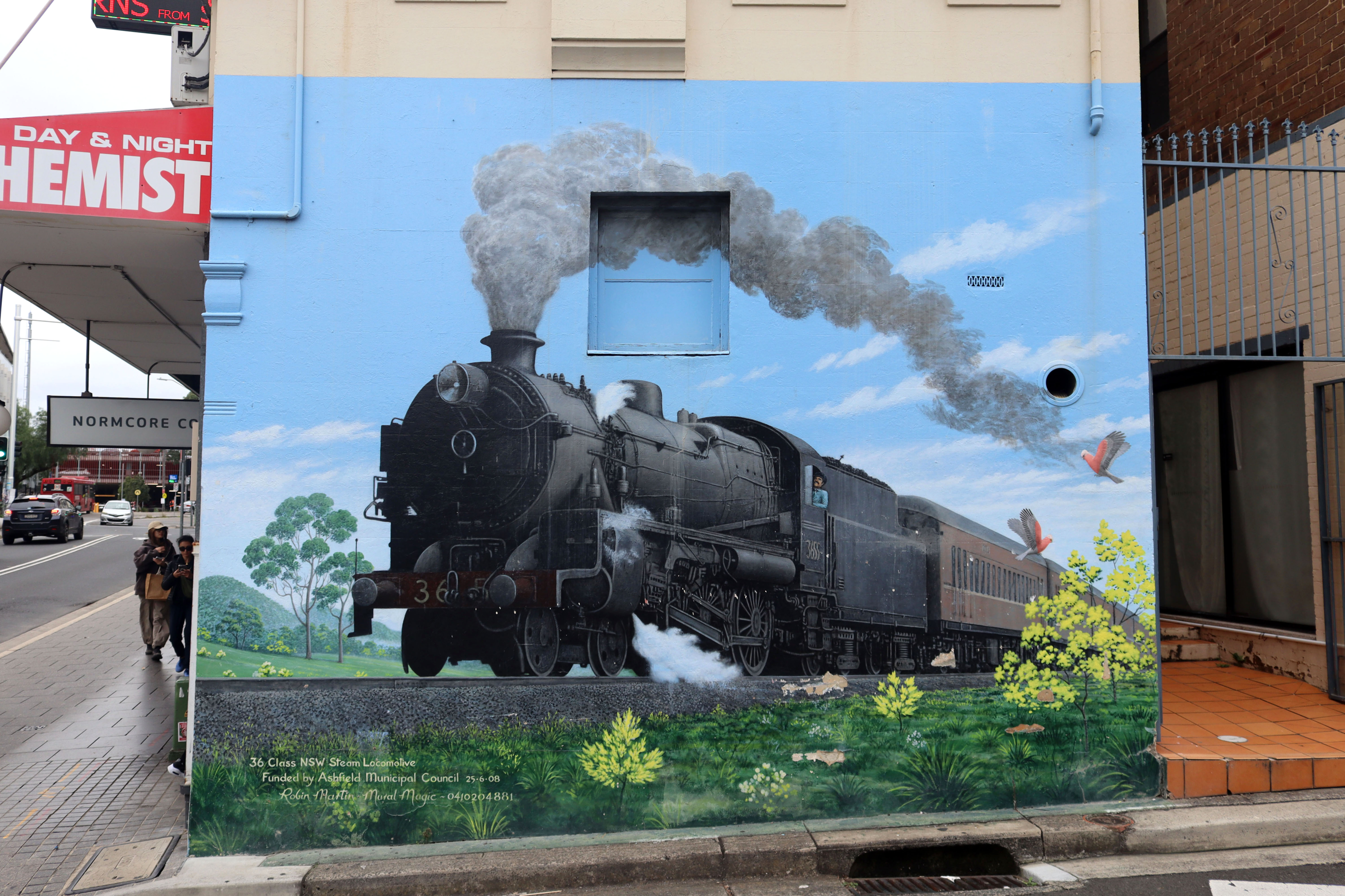 36 Class NSW Steam Locomotive by Robin Martin | Street Art NSW