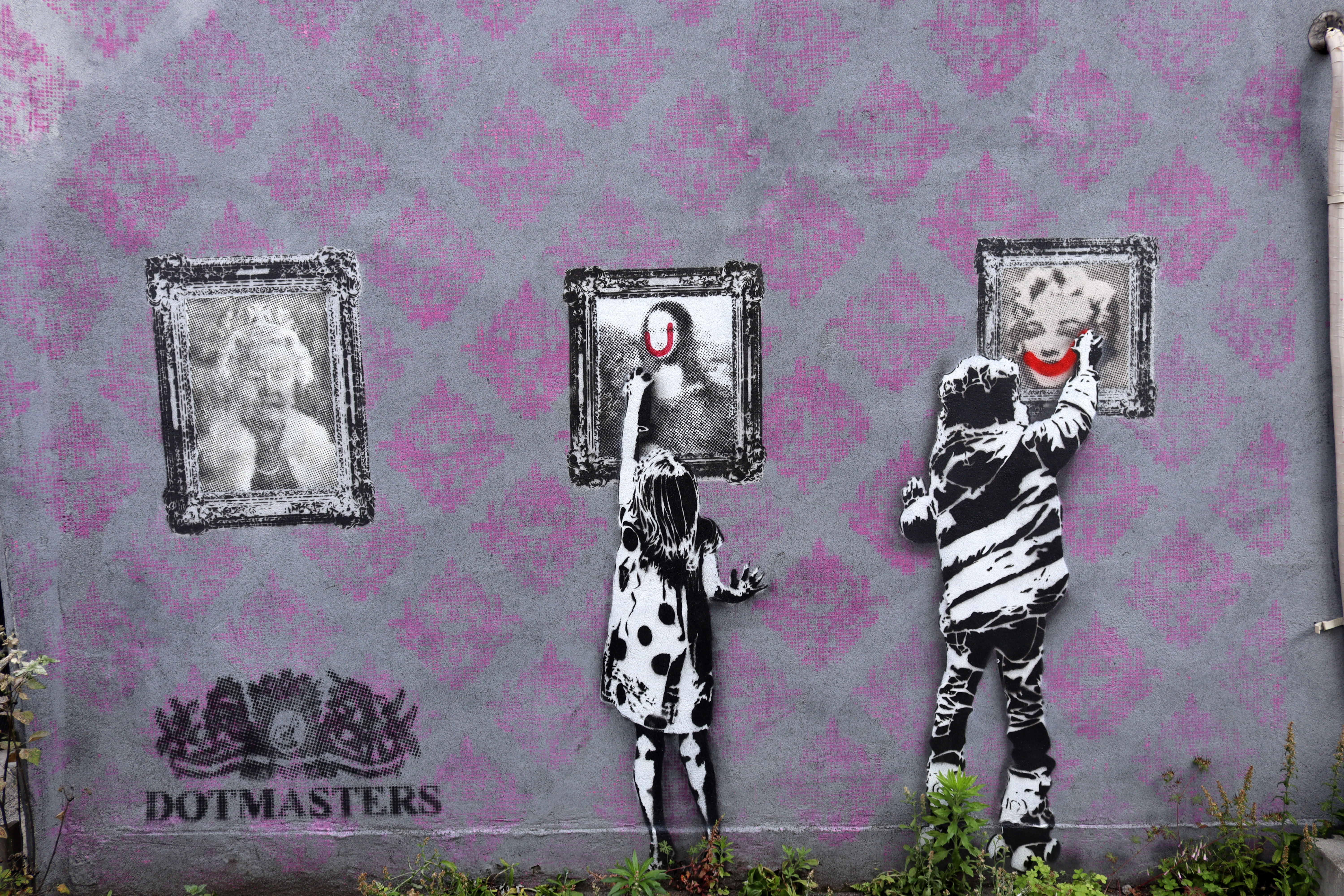 Indigo Defaces Mona by Dotmasters | Street Art NSW