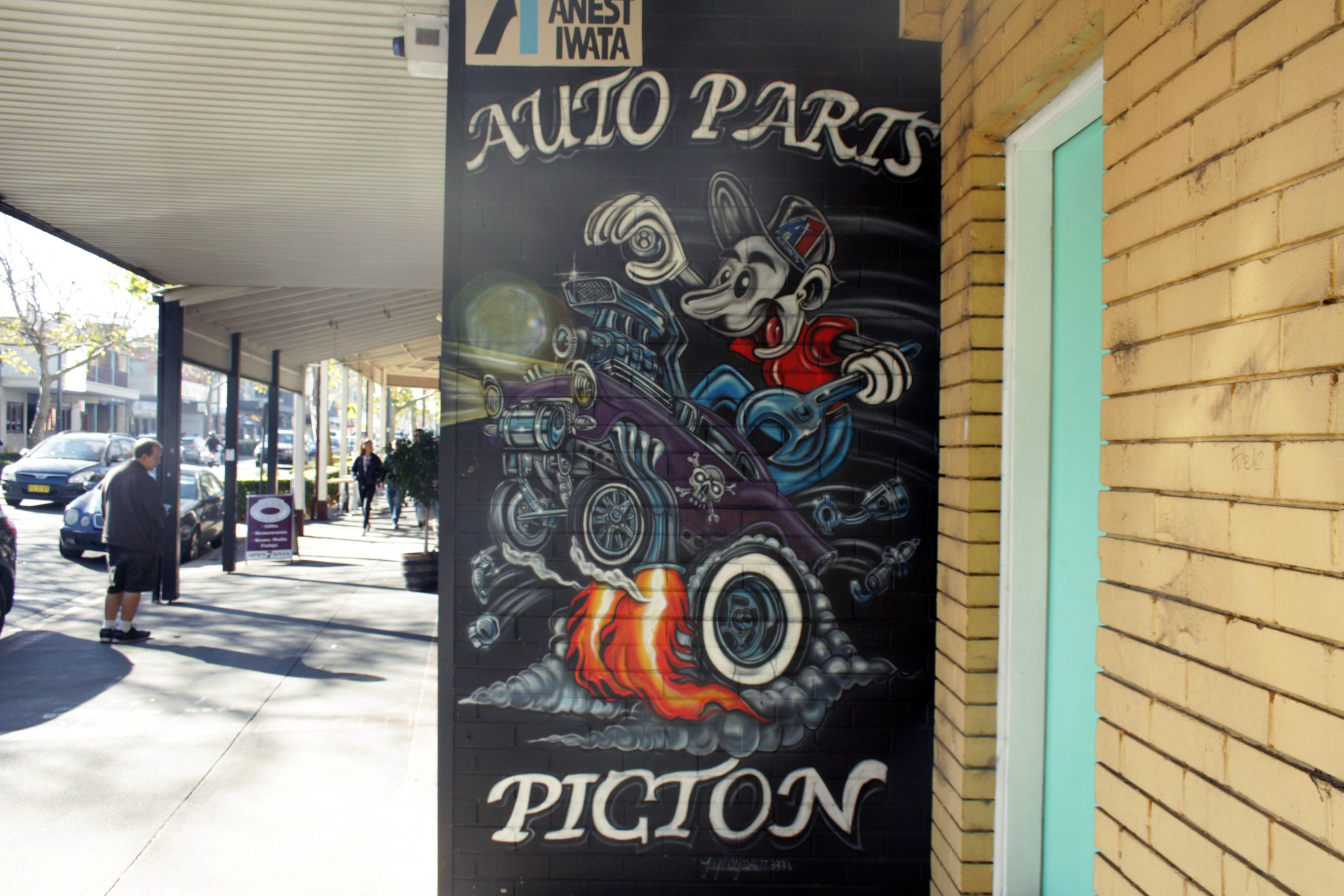 Auto Parts Picton by Joe Quilter | Street Art NSW