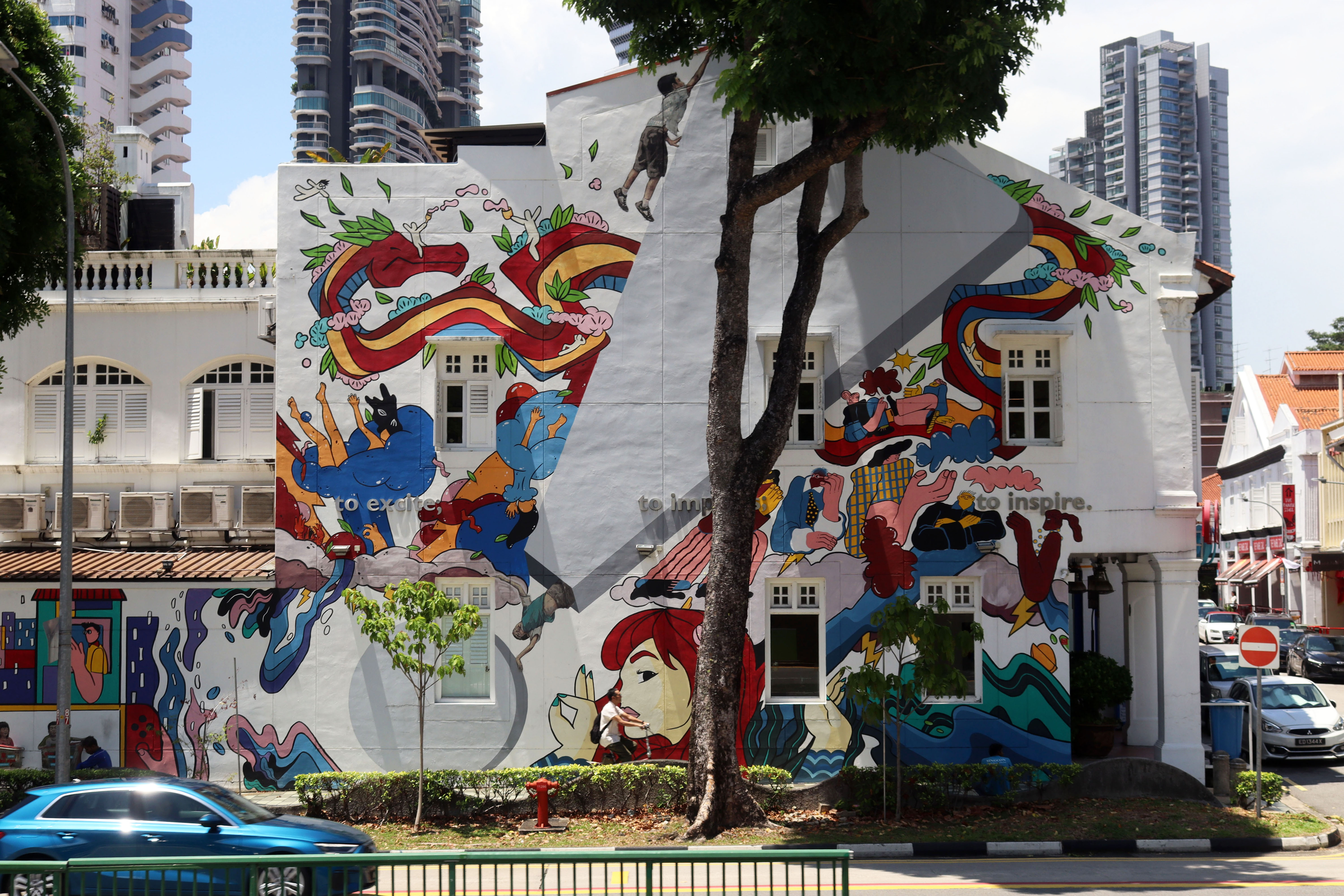 I Want To Go There by Ernest Zacharevic | Street Art NSW