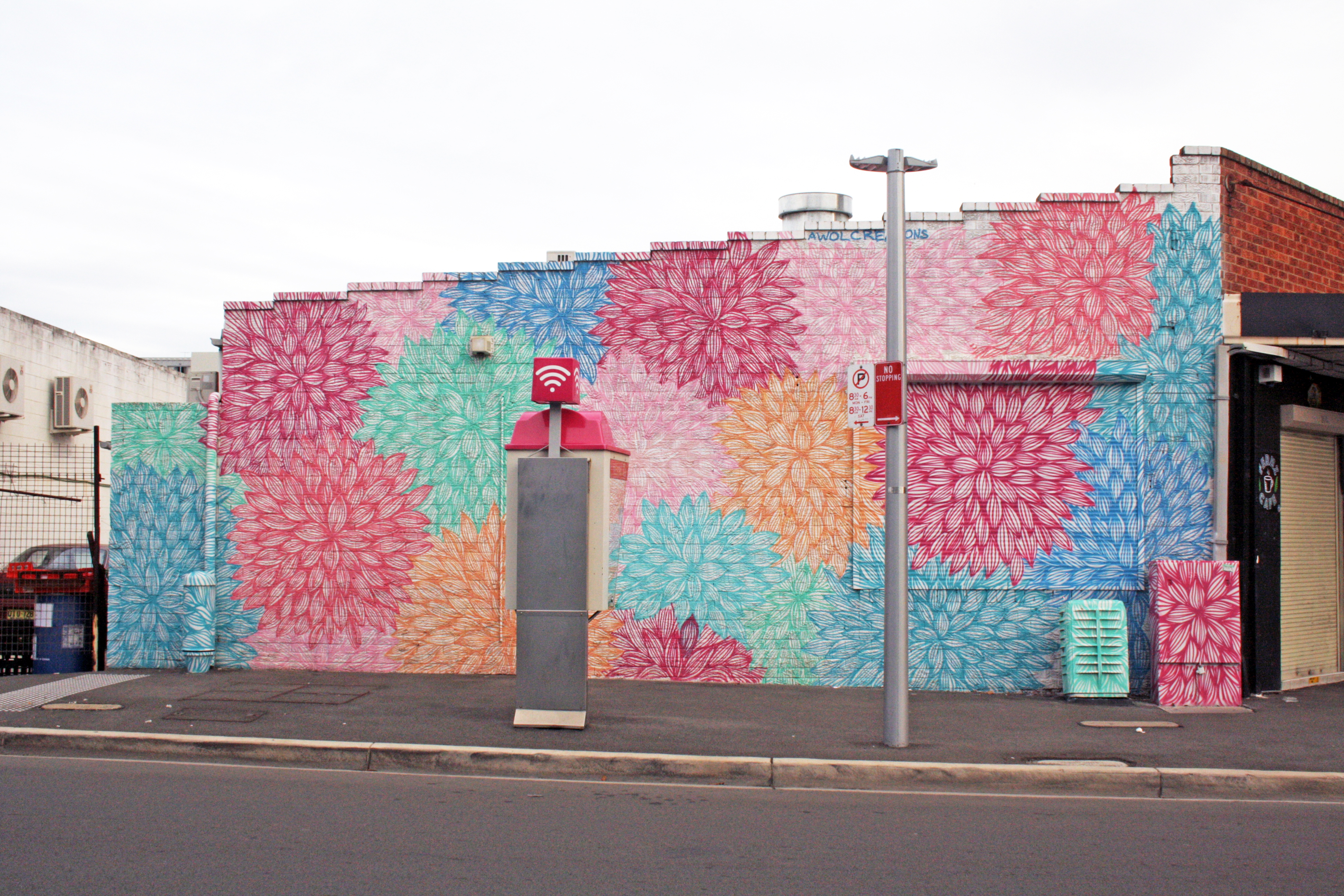 Floral Mandala by AWOL Creations | Street Art NSW