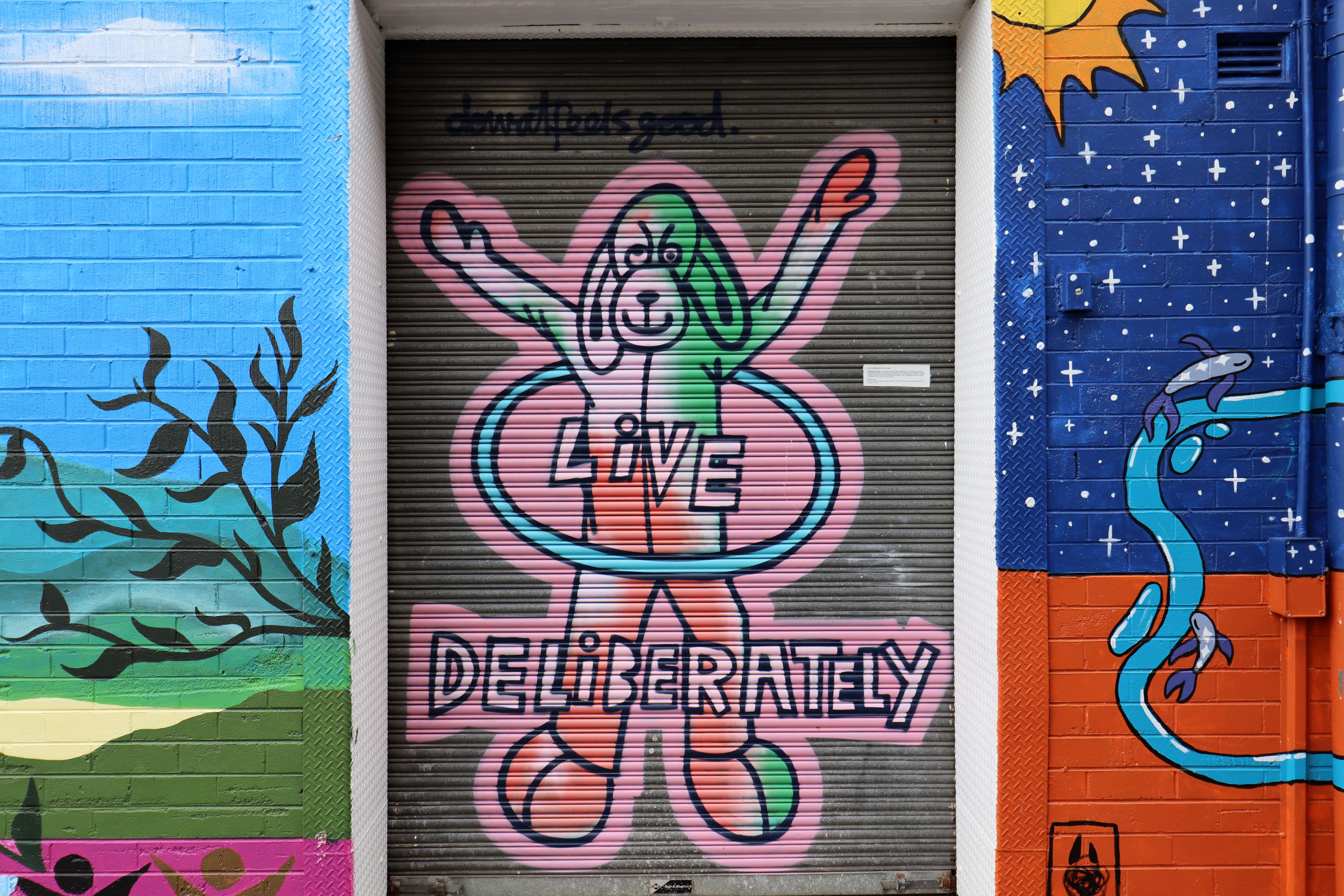 Live Deliberately by Jack Hodges | Street Art NSW