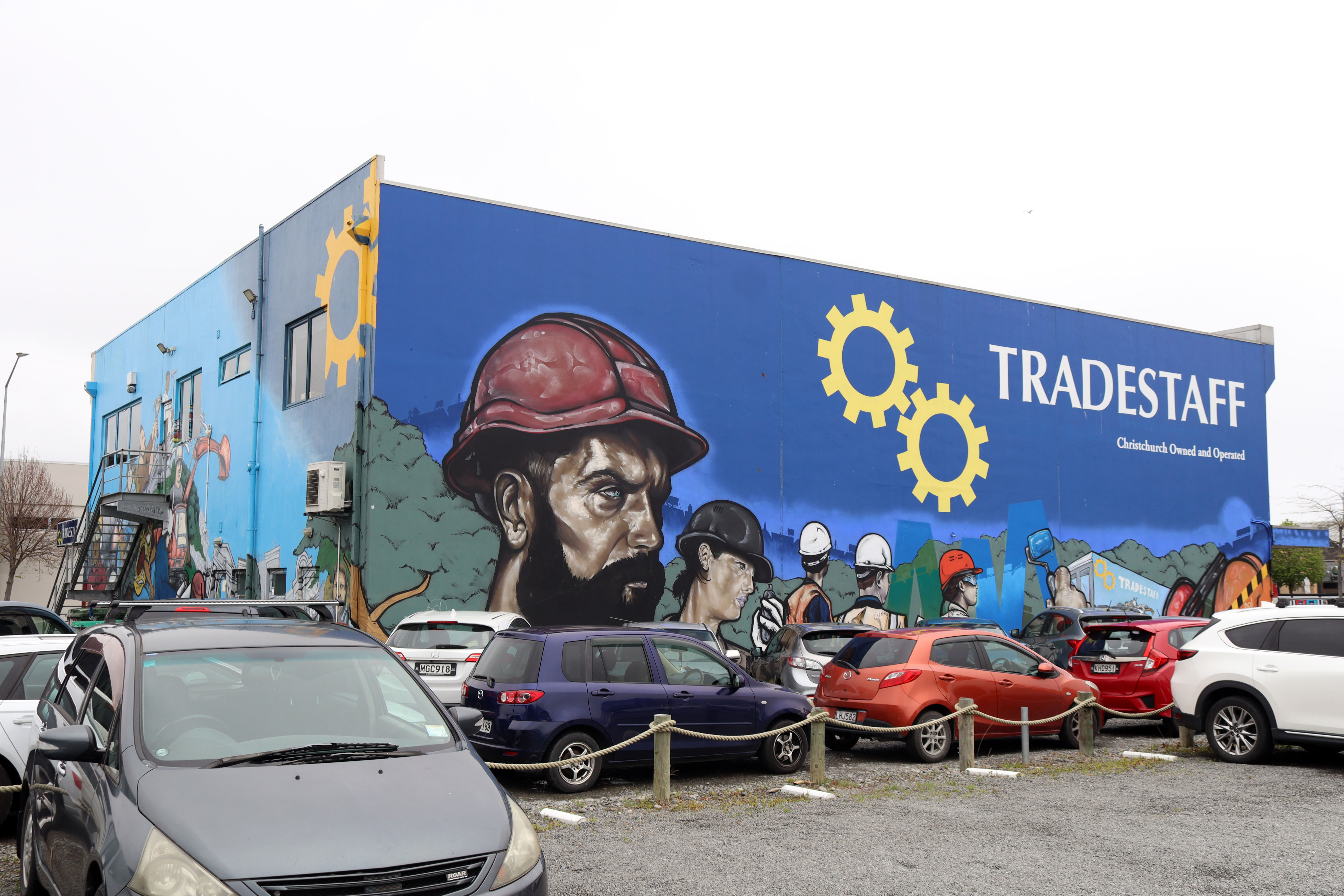 Tradestaff Mural by Wongi 'Freak' Wilson | Street Art NSW