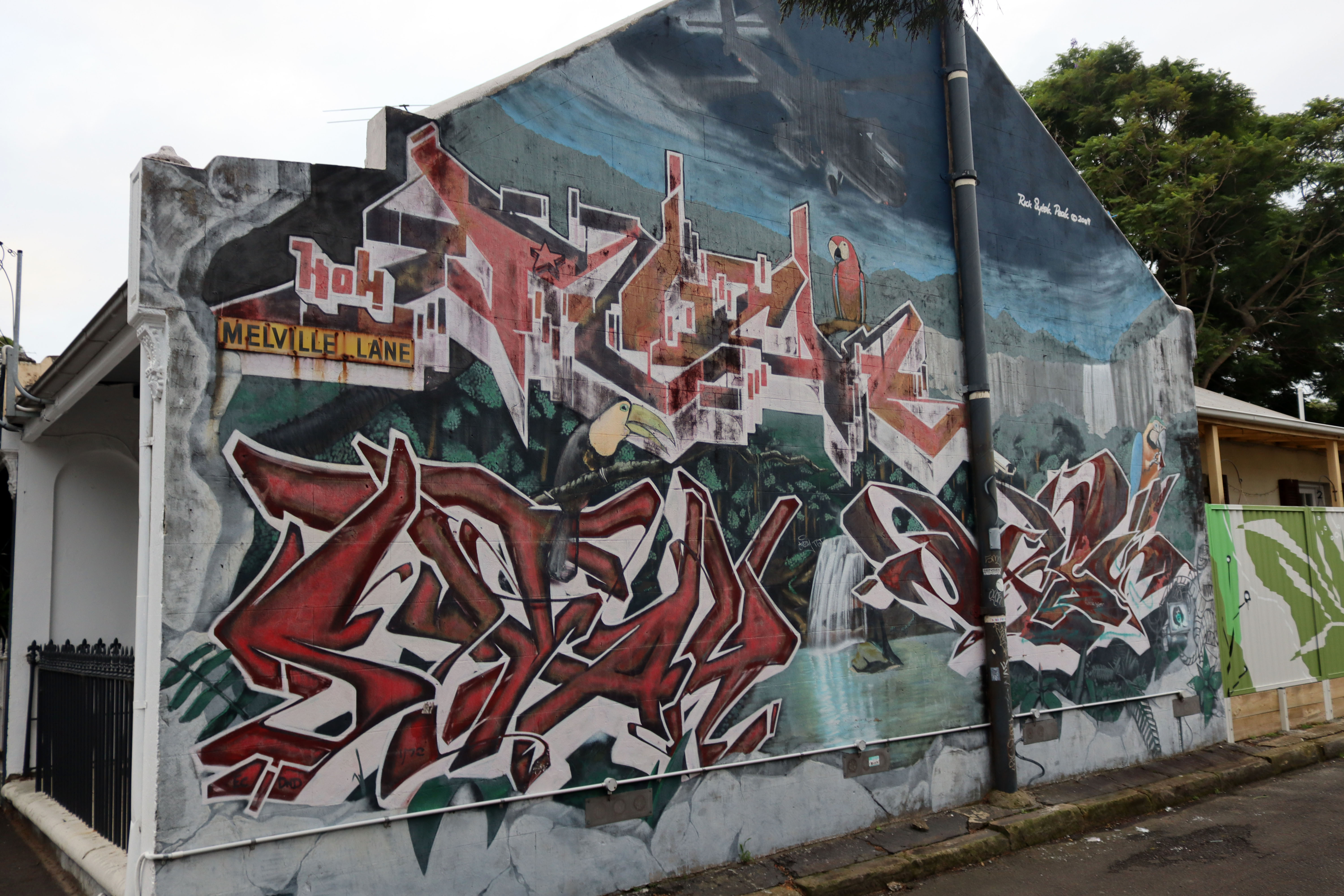 Techno Jungle by Brick | Street Art NSW