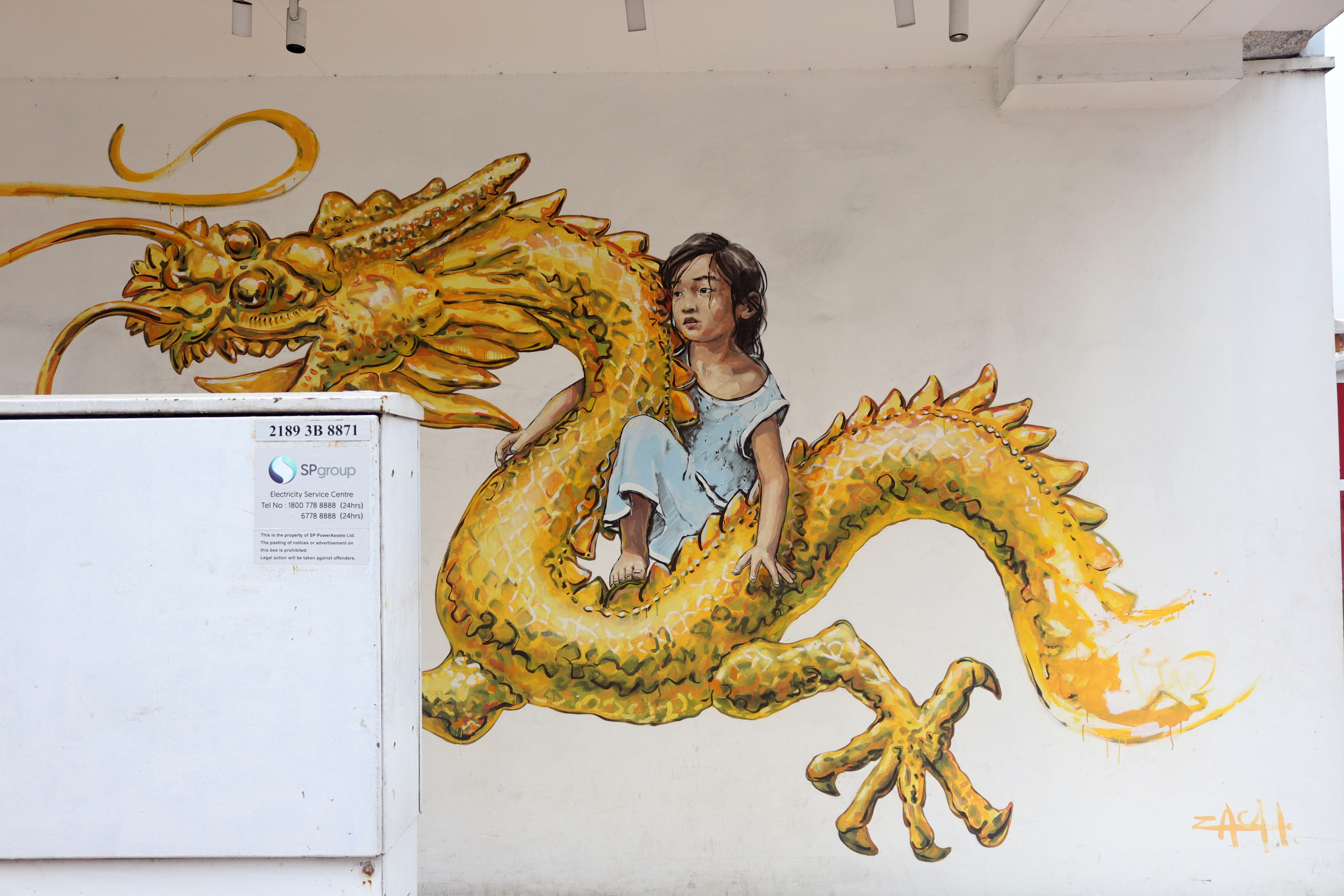 Golden Dragon by Ernest Zacharevic | Street Art NSW
