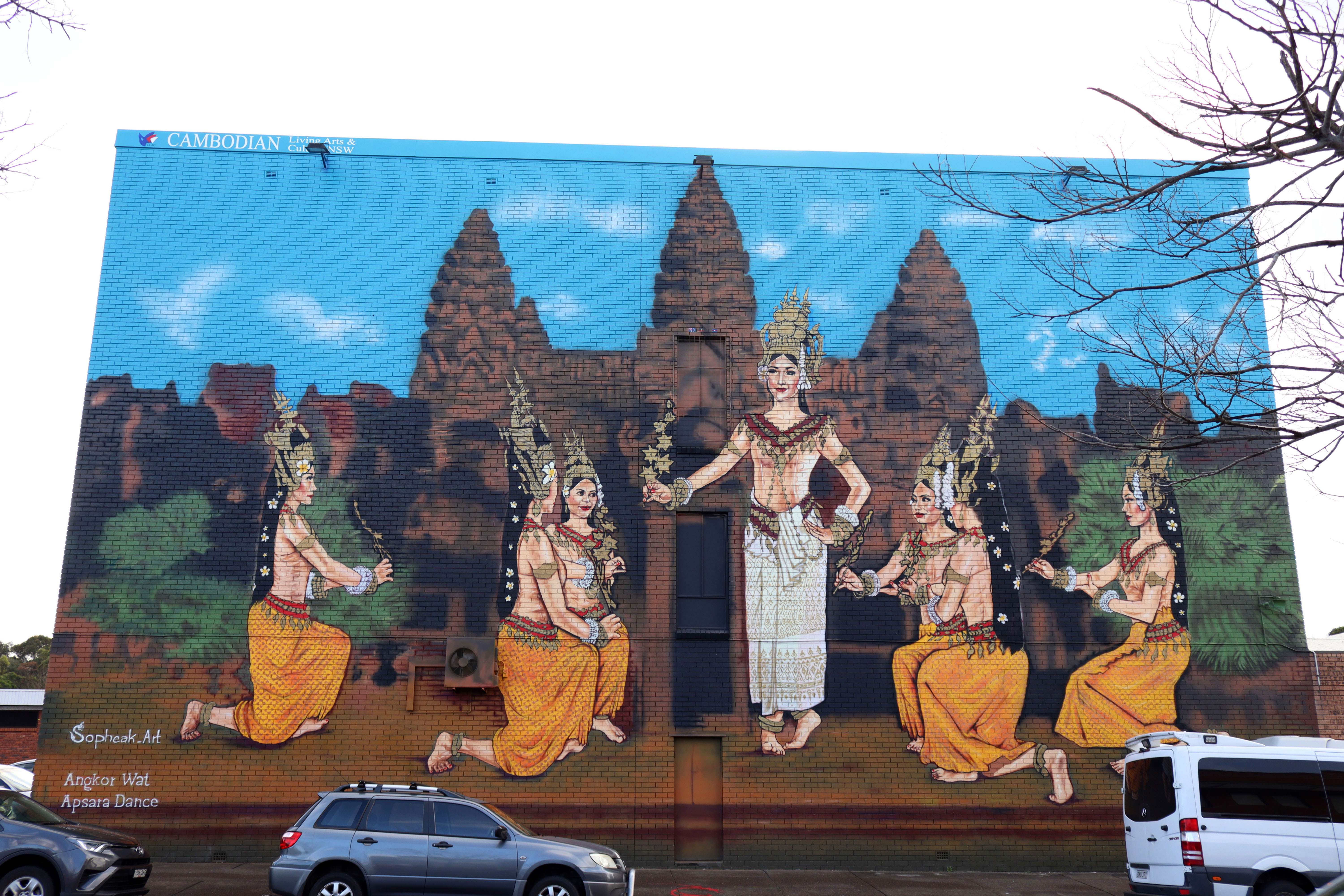 Angkor Wat Apsara Dance by Sopheak Art | Street Art NSW