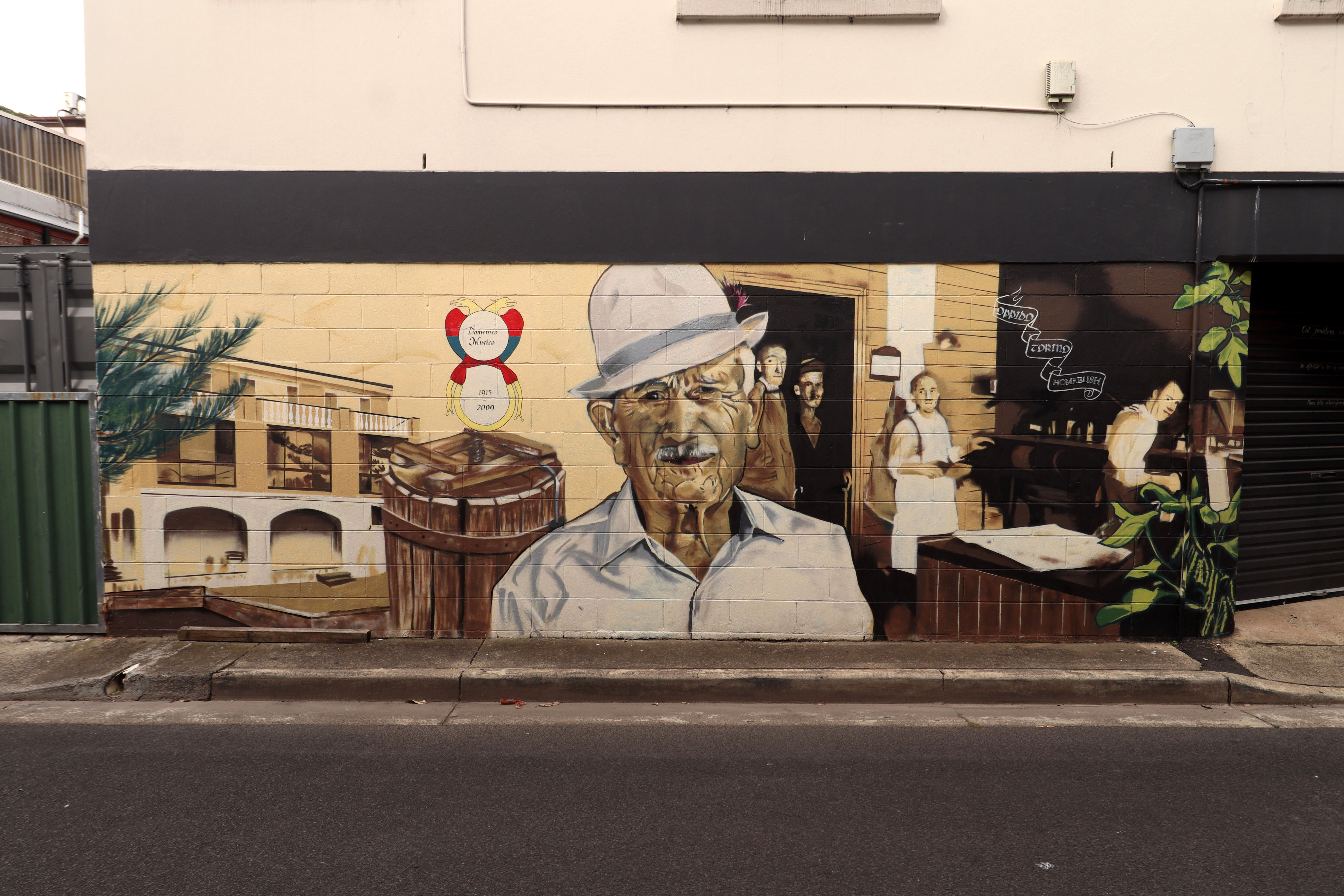 Tribute to Domenico Musico by Jason Moussa | Street Art NSW