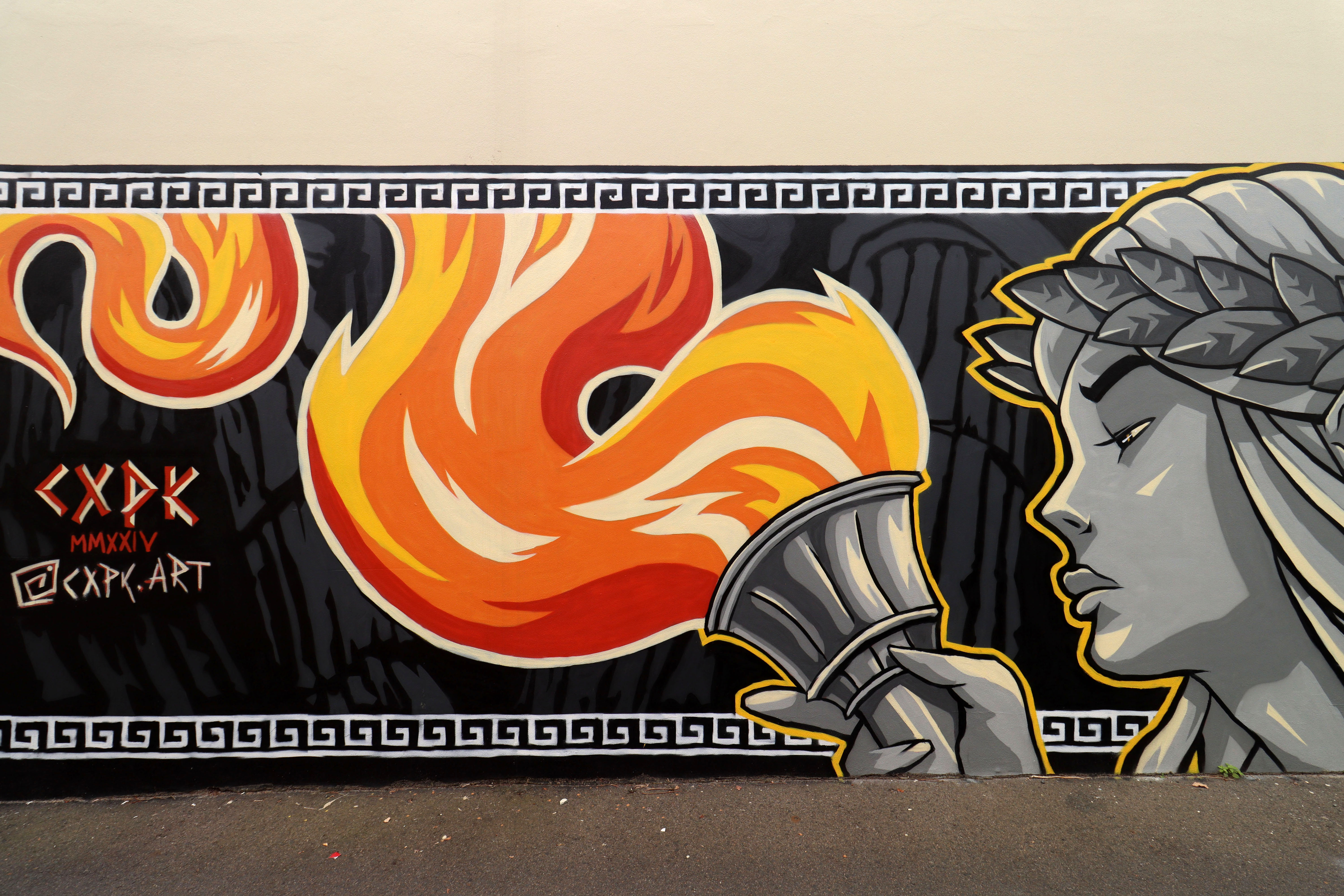 Olympic Flame by CXPK Art | Street Art NSW