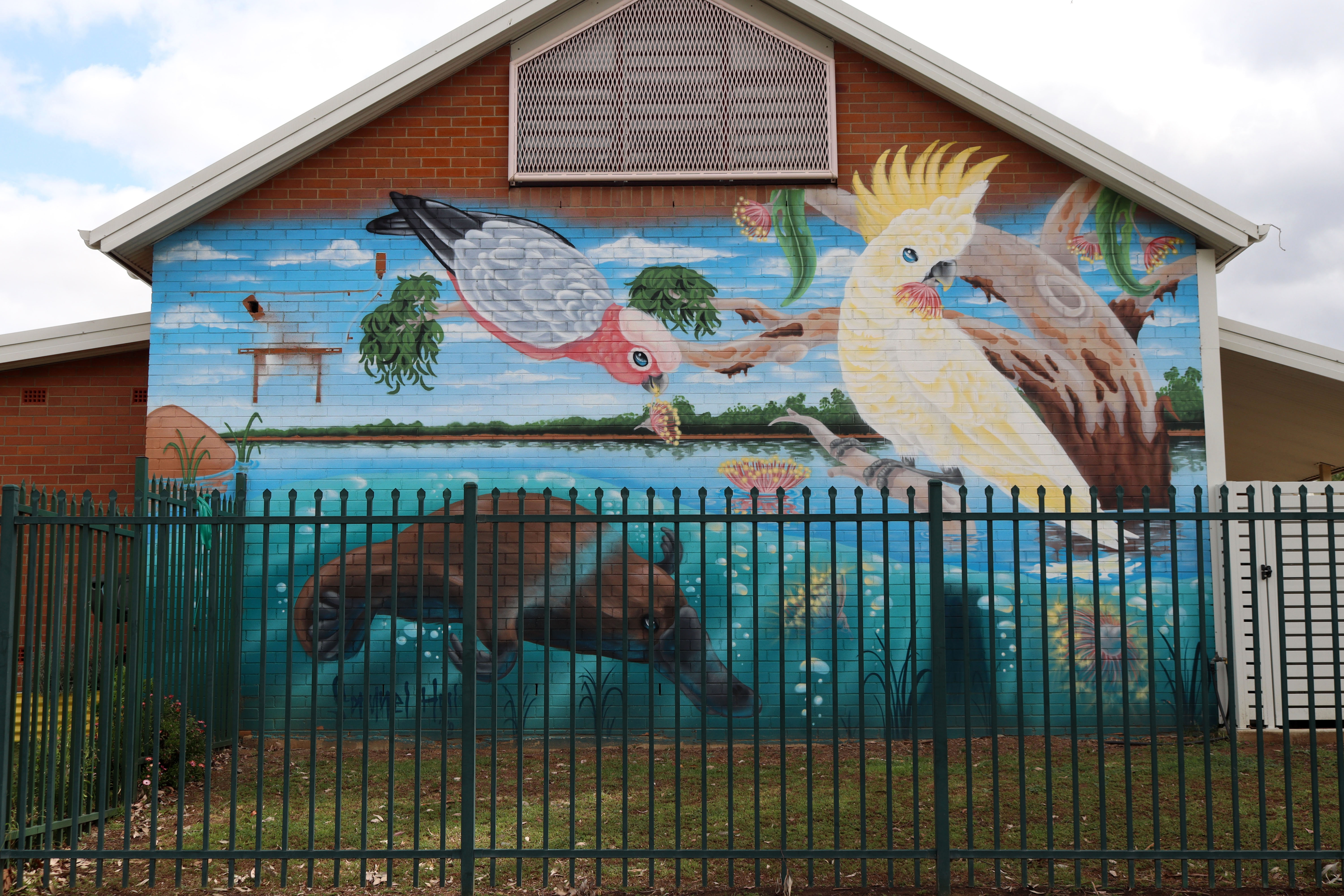 Aussie Creek Scene by Samuel Hall | Street Art NSW