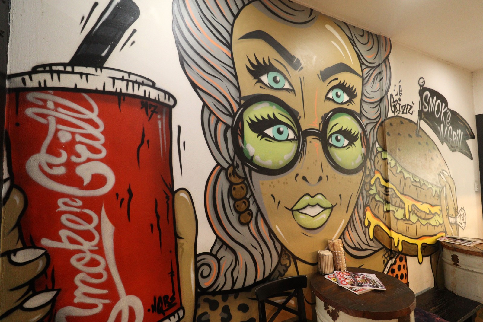 Miss Roxanne Rouge by Le Grizz | Street Art NSW
