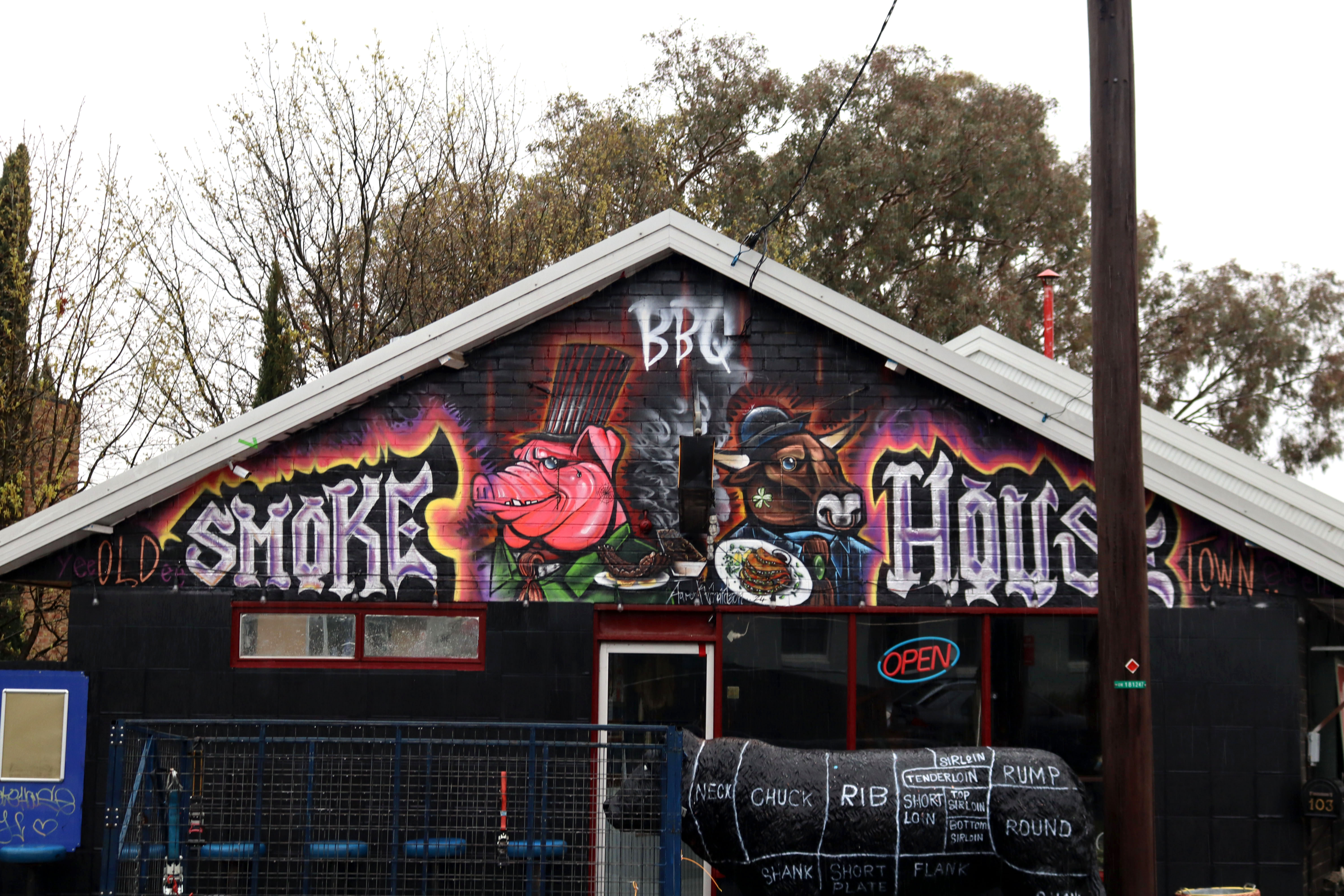Old Town Smoke House & BBQ by Aaron Richardson | Street Art NSW