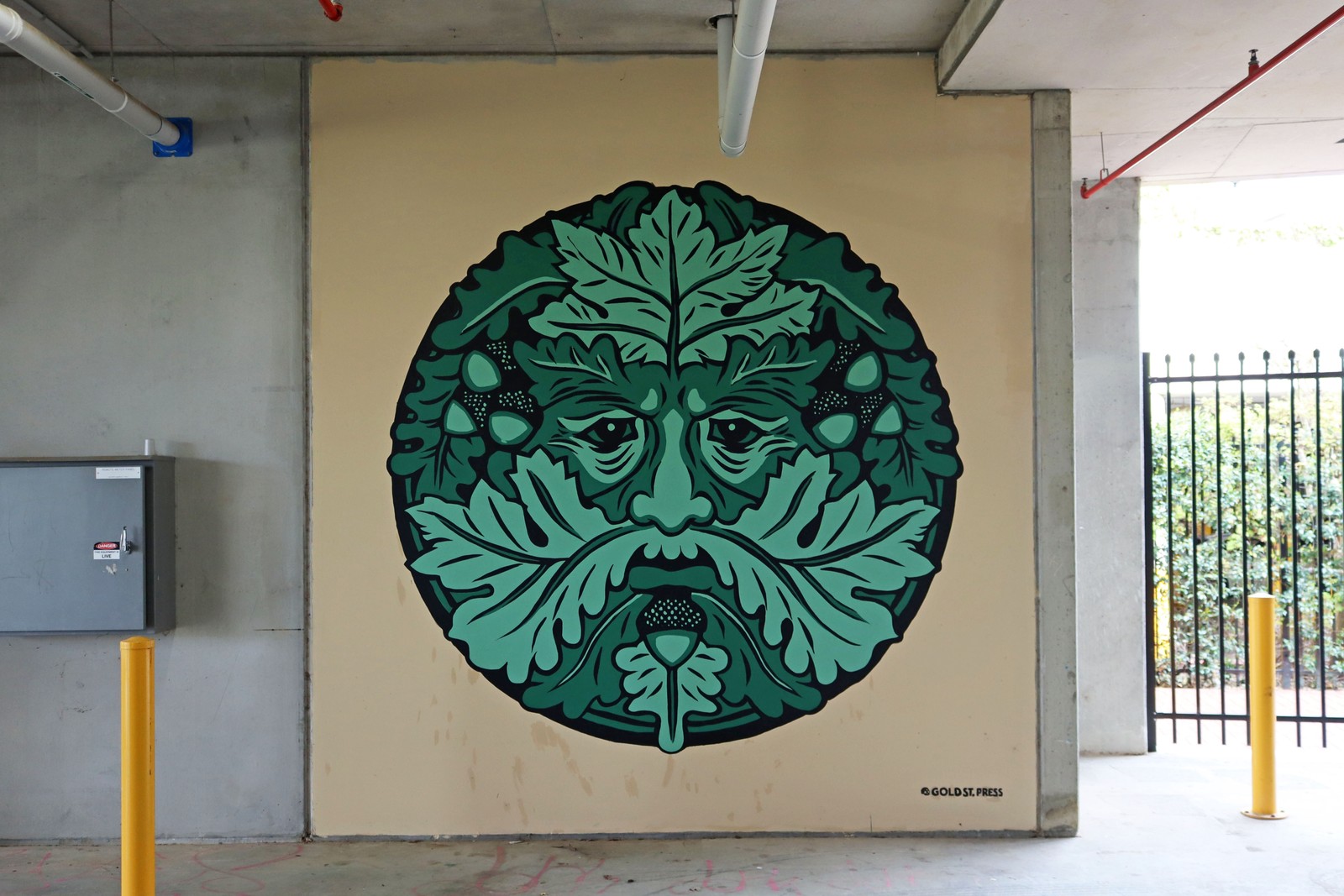 Green Man by Gold St. Press | Street Art NSW