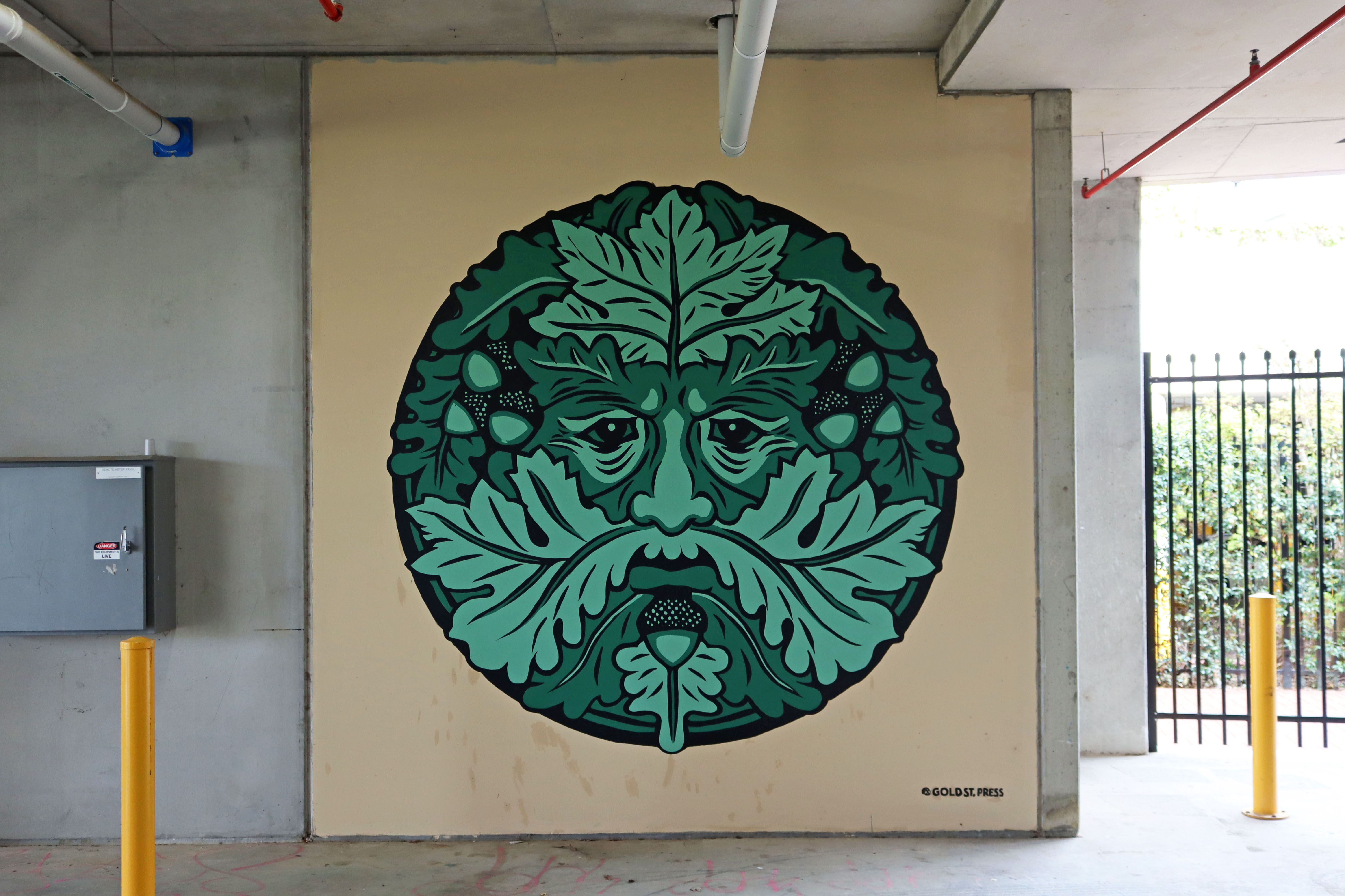 Green Man by Gold St. Press | Street Art NSW