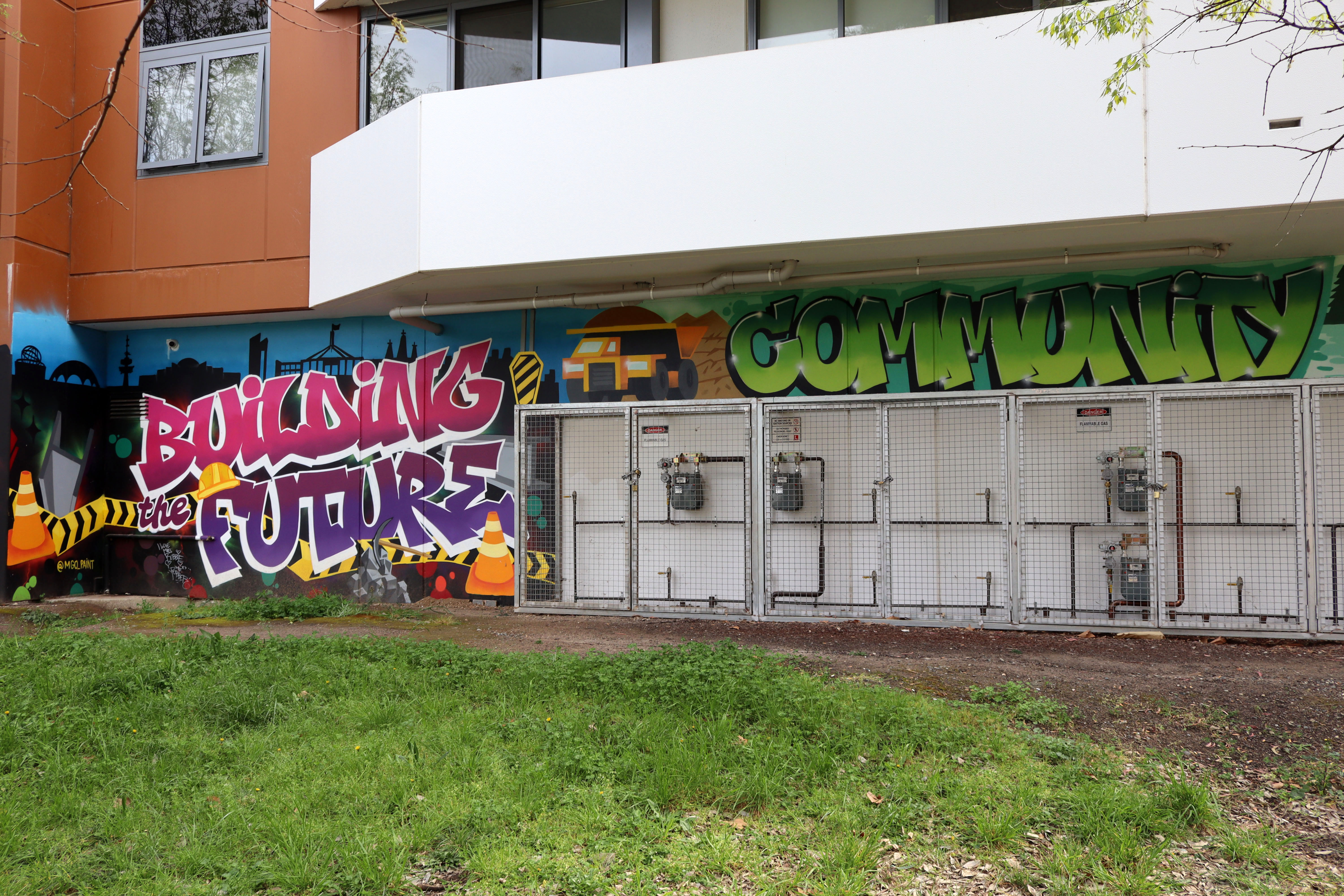Building the Future Community by MGO Paint | Street Art NSW