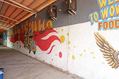 Wow World Food Park Wall Mural