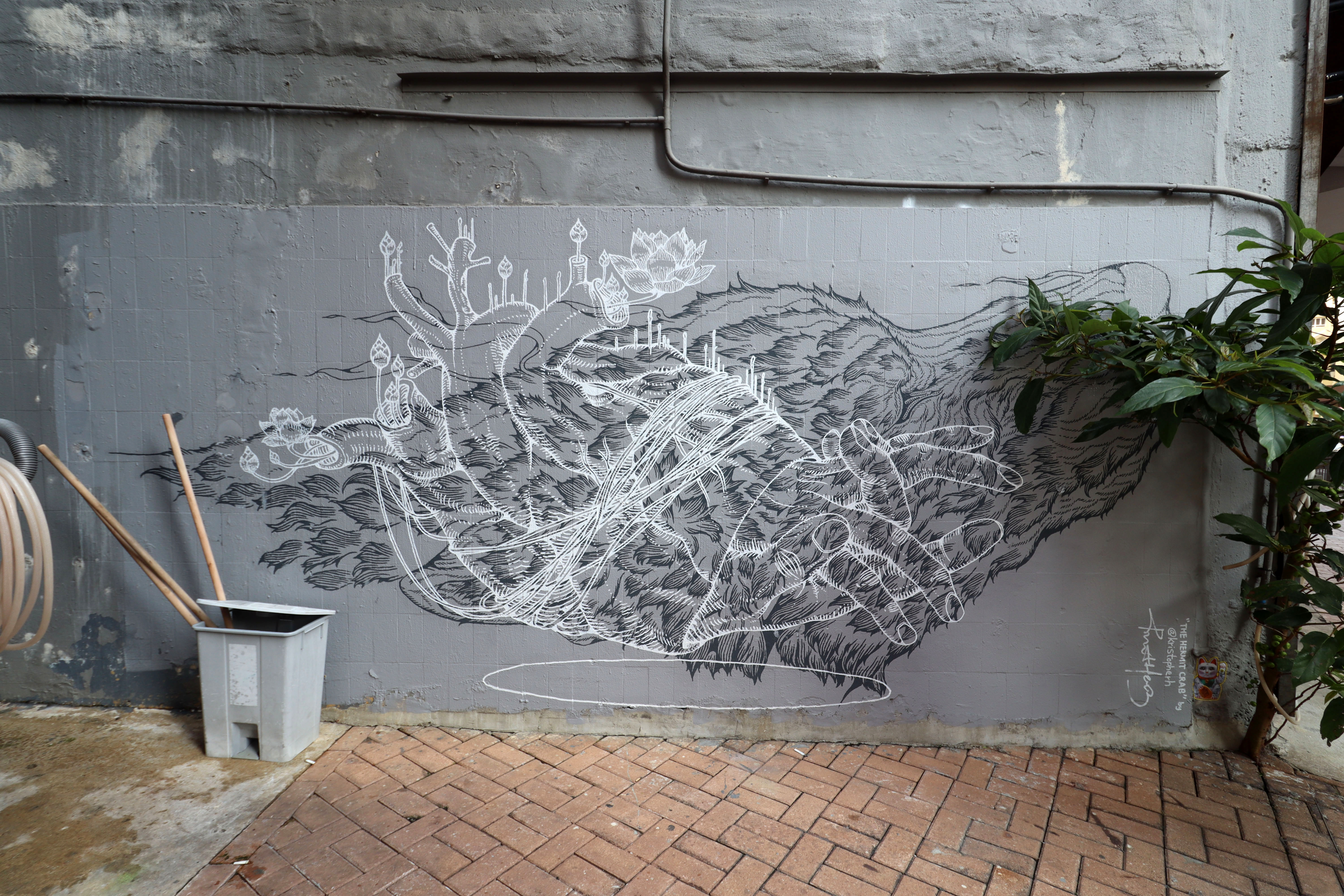 The Hermit Crab by Kristopher Ho | Street Art NSW