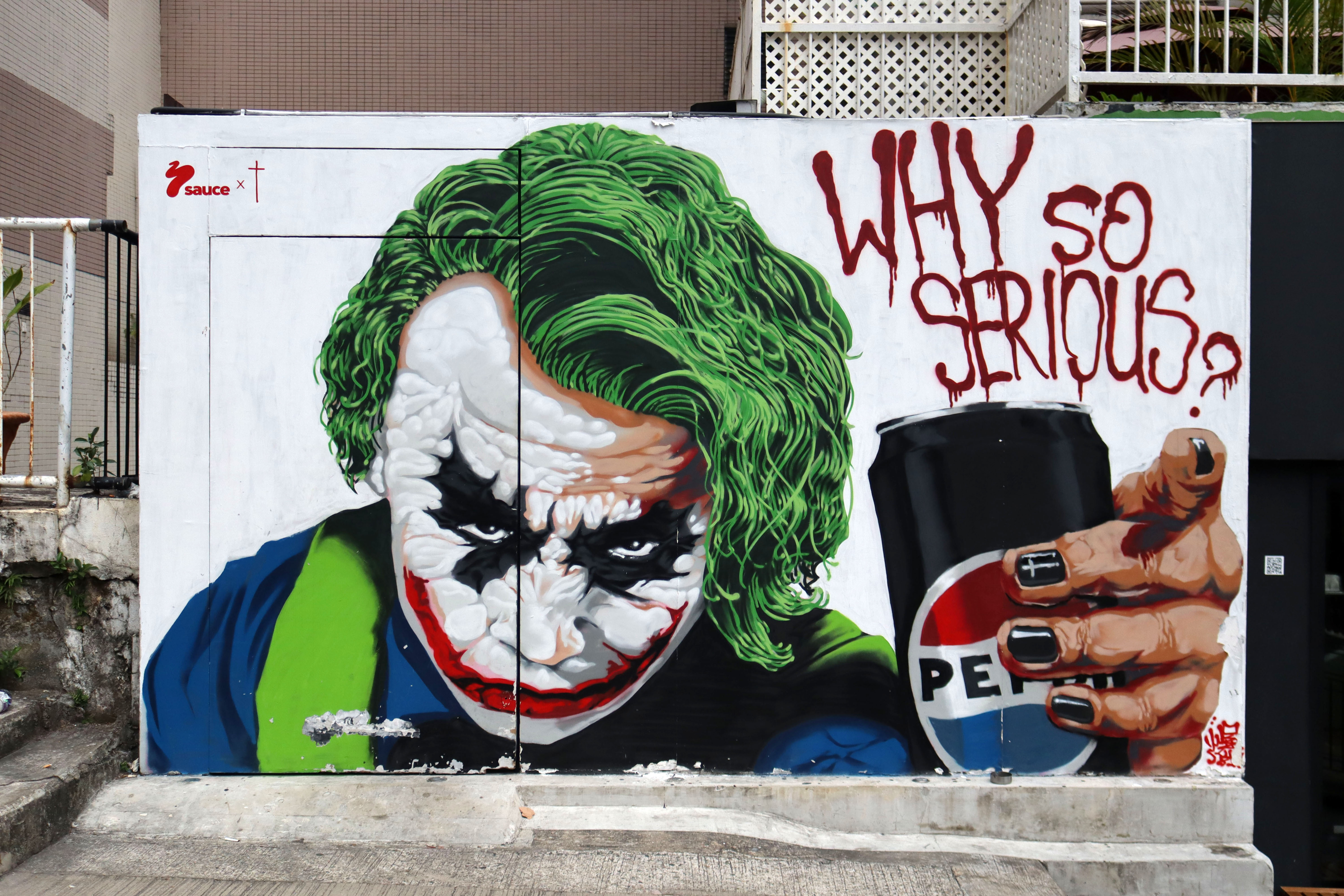 Why So Serious? by BOMS | Street Art NSW