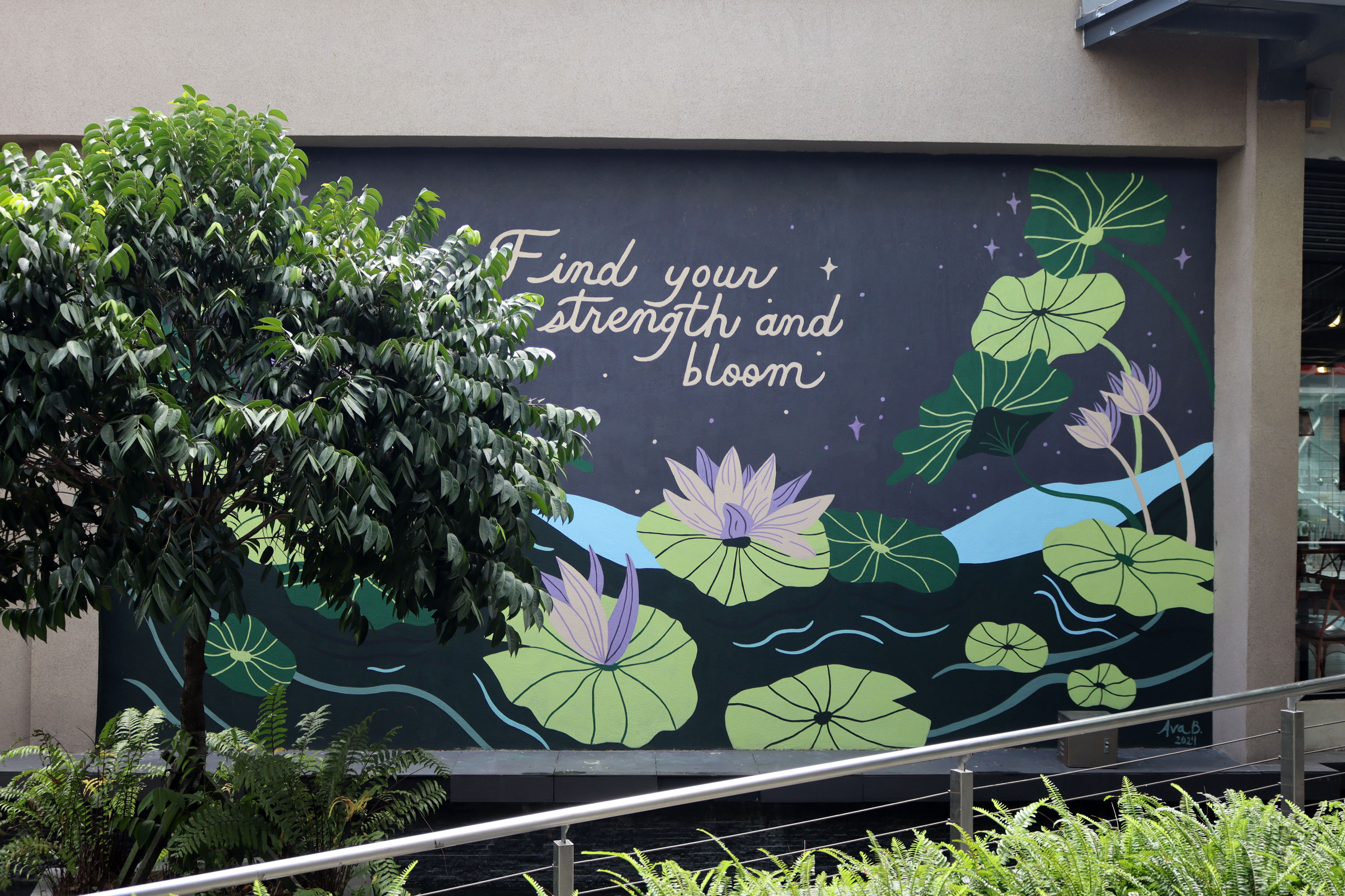 Lotus Mural