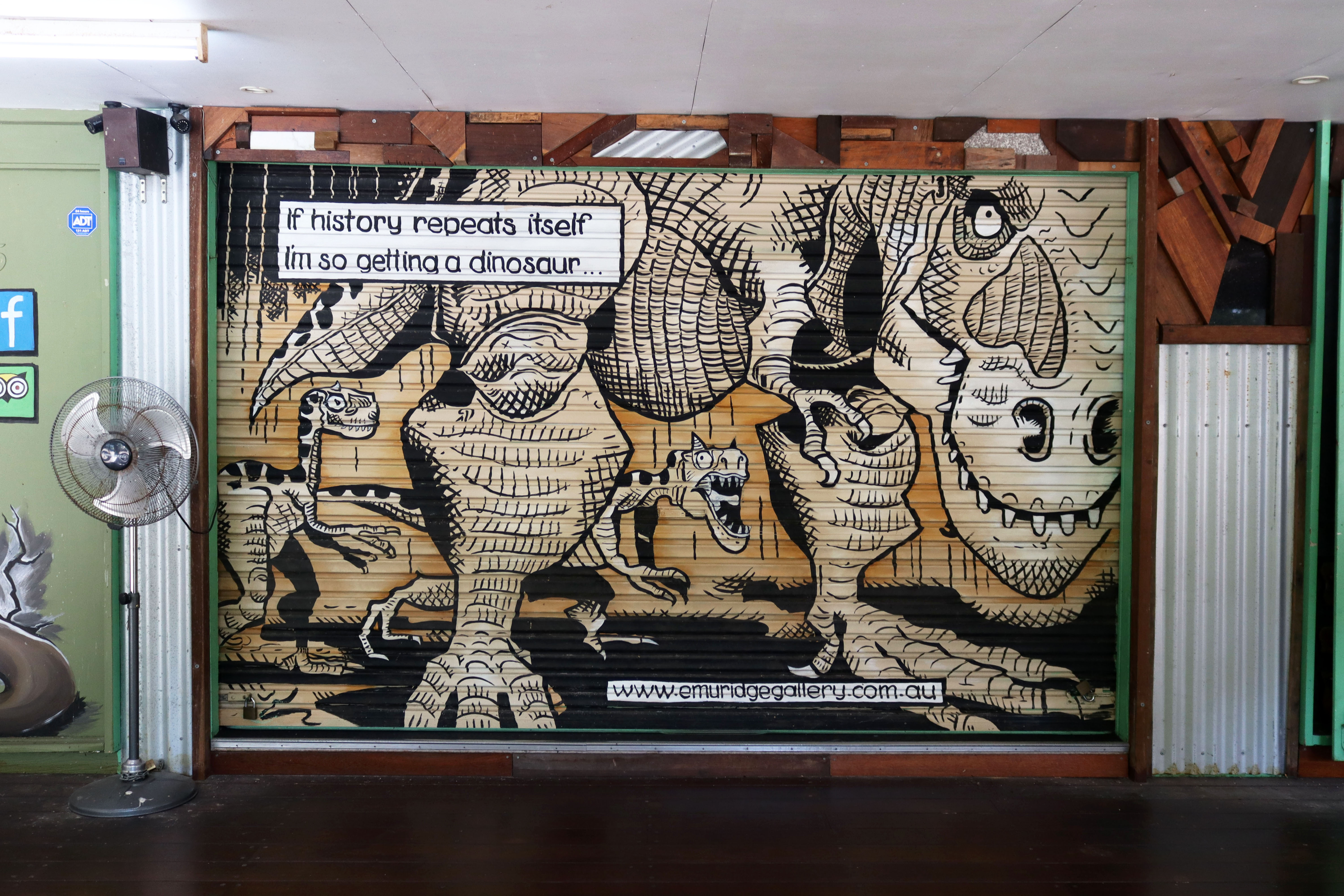 Kuranda Original Rainforest Markets Murals by Rebecca Koller | Street Art NSW