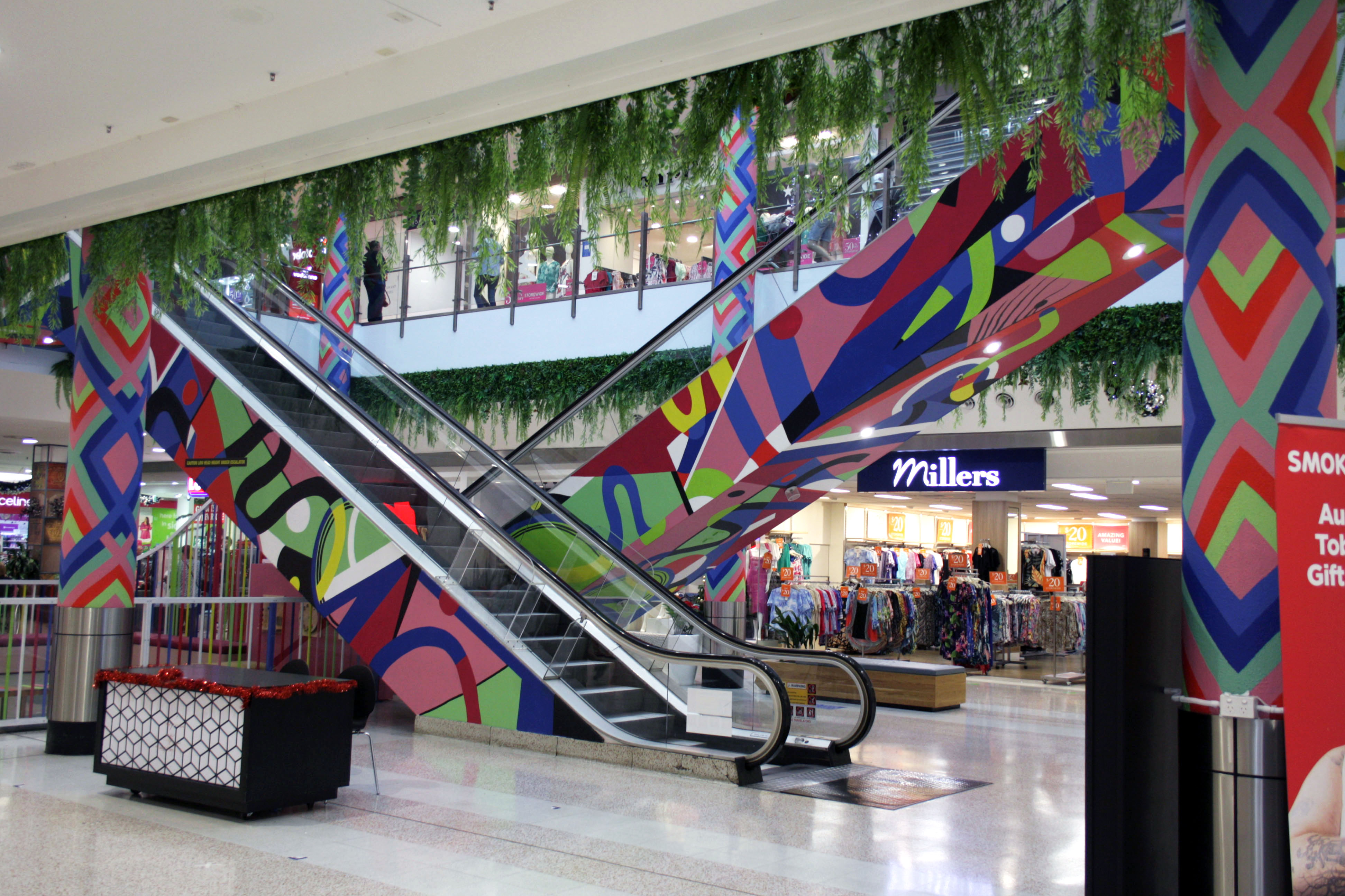 Campbelltown Mall Colour Injection by Chulo Creative | Street Art NSW