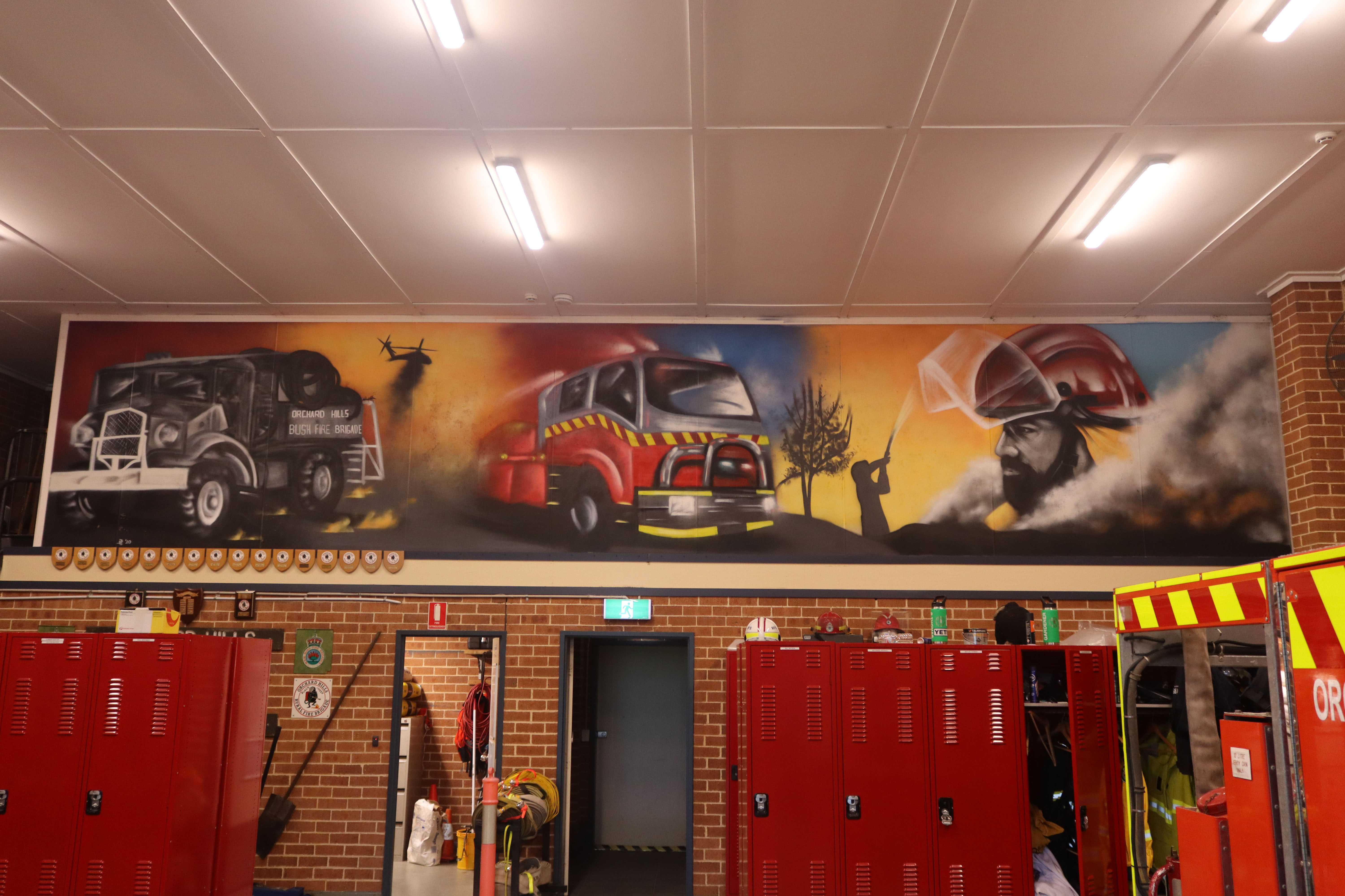 Orchard Hills Rural Fire Brigade by Shannon Boyd | Street Art NSW
