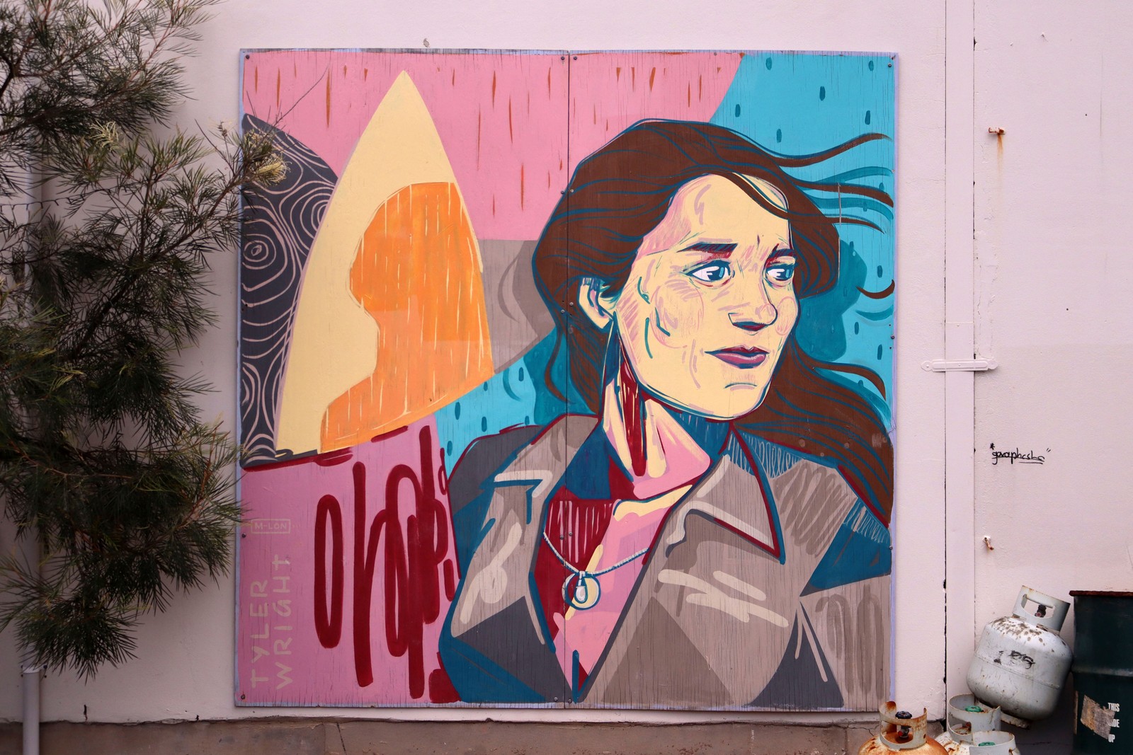 Tyler Wright by M-lon | Street Art NSW