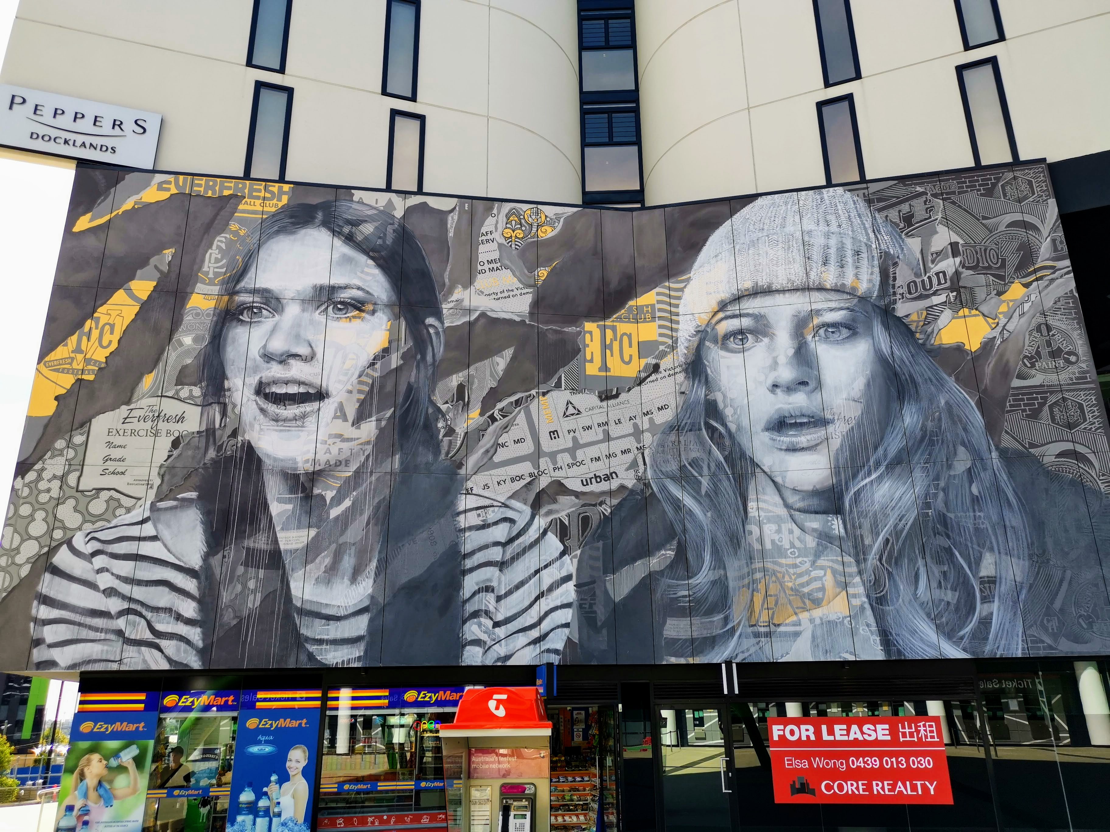 Edge of Your Seat by Rone | Street Art NSW