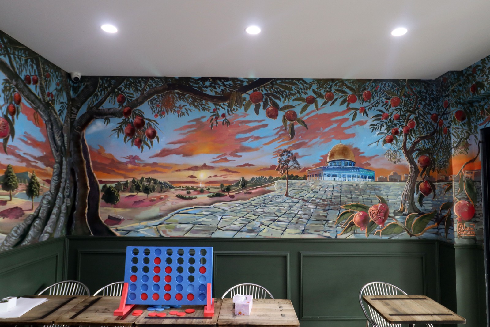 Pomegranates, Olives, Sunsets and Mosques by Alex Grils | Street Art NSW