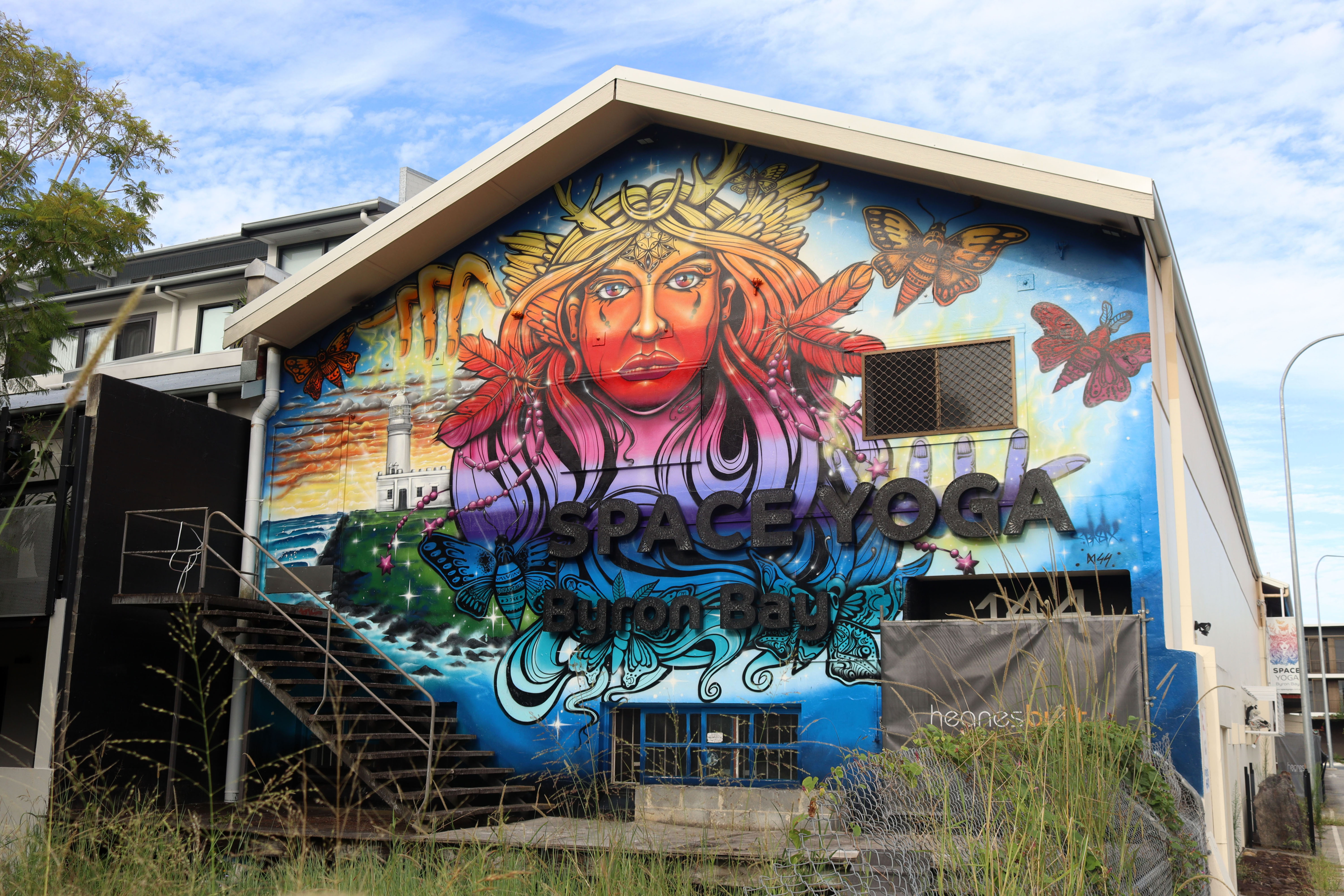 Space Yoga Goddesss by Basix | Street Art NSW