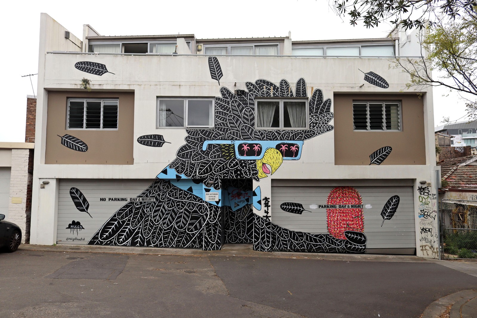 Eberto the Cockie by Mulga | Street Art NSW