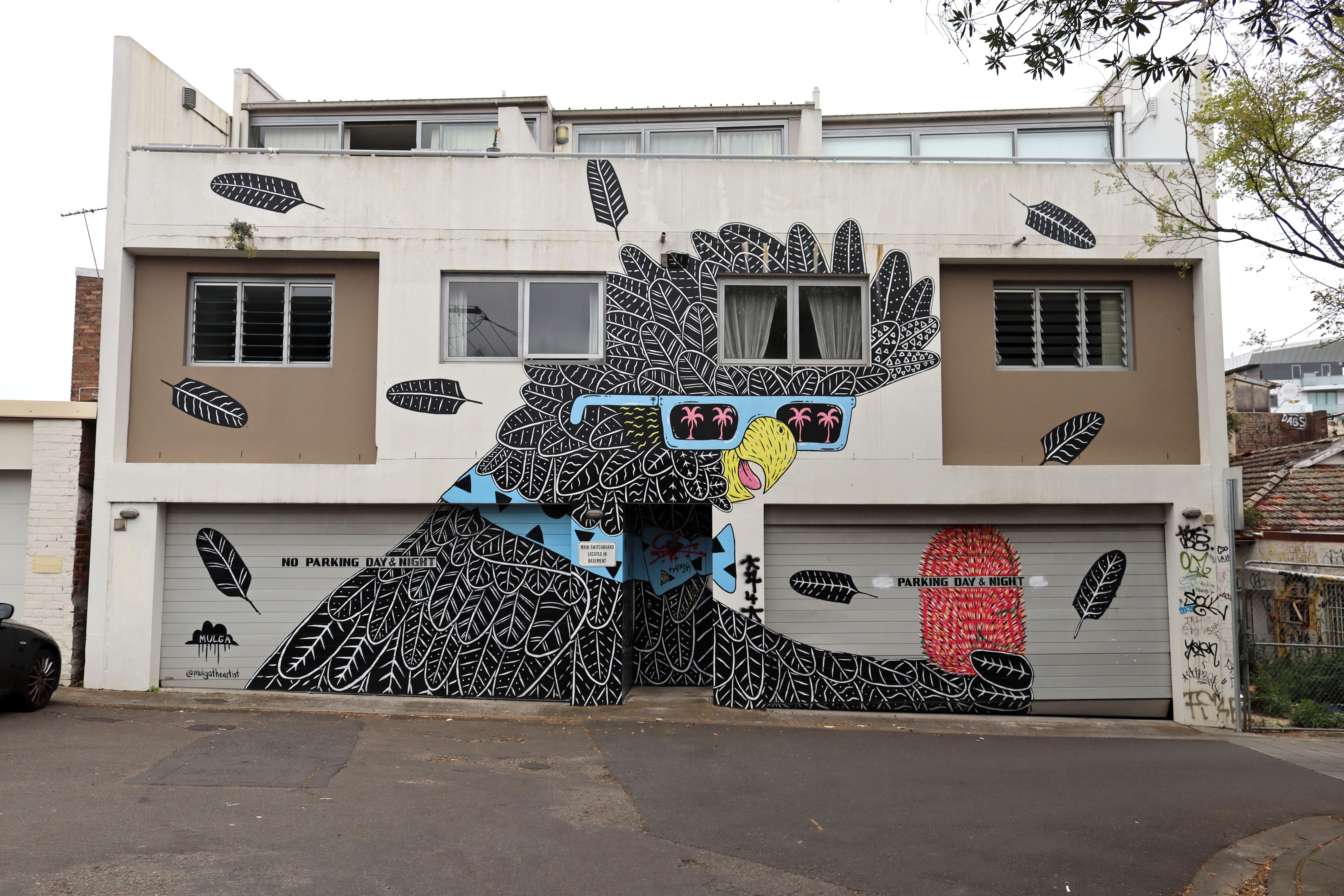 Eberto the Cockie by Mulga | Street Art NSW