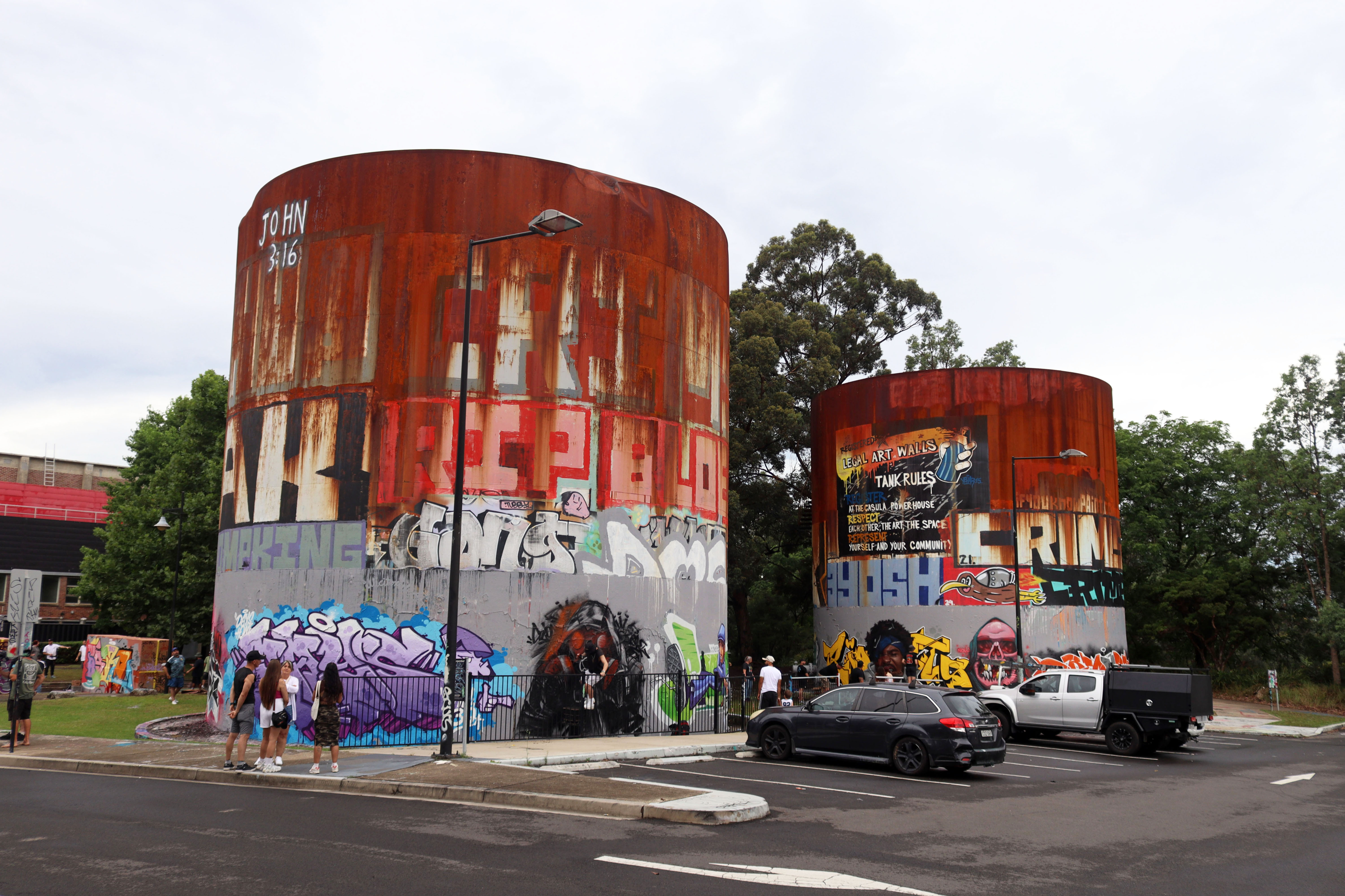 Liverpool Powerhouse Graffiti Tanks by Various Artists | Street Art NSW