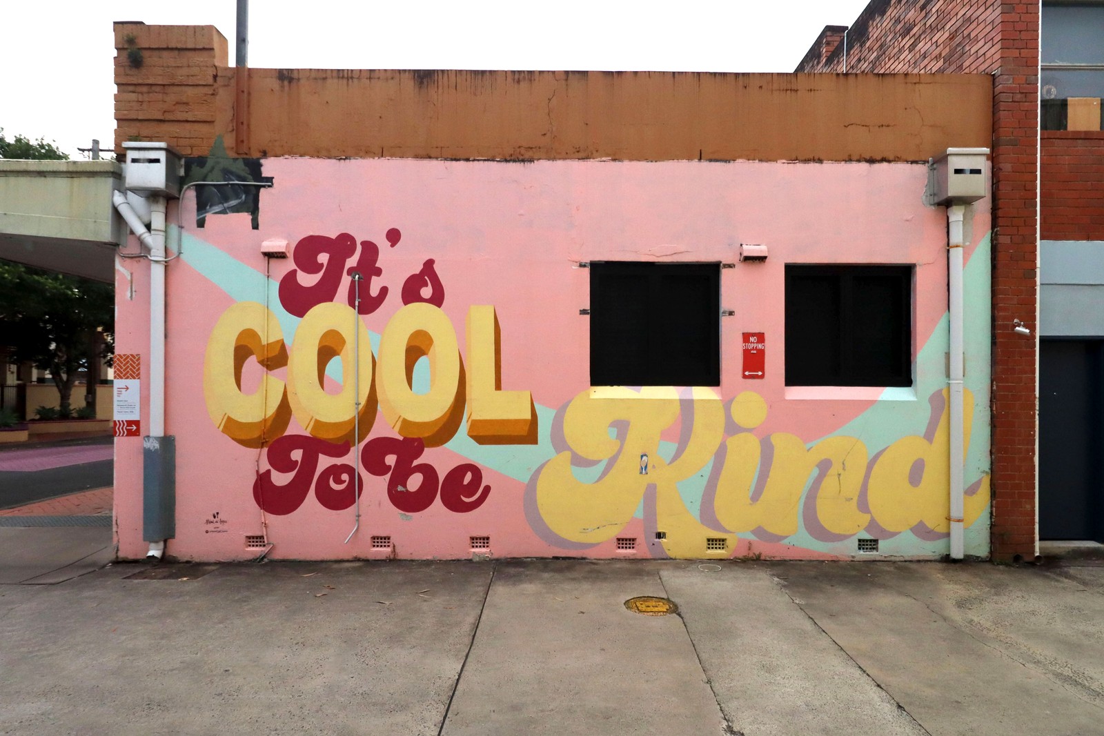 It's Cool to Be Kind by Kate Stroud | Street Art NSW