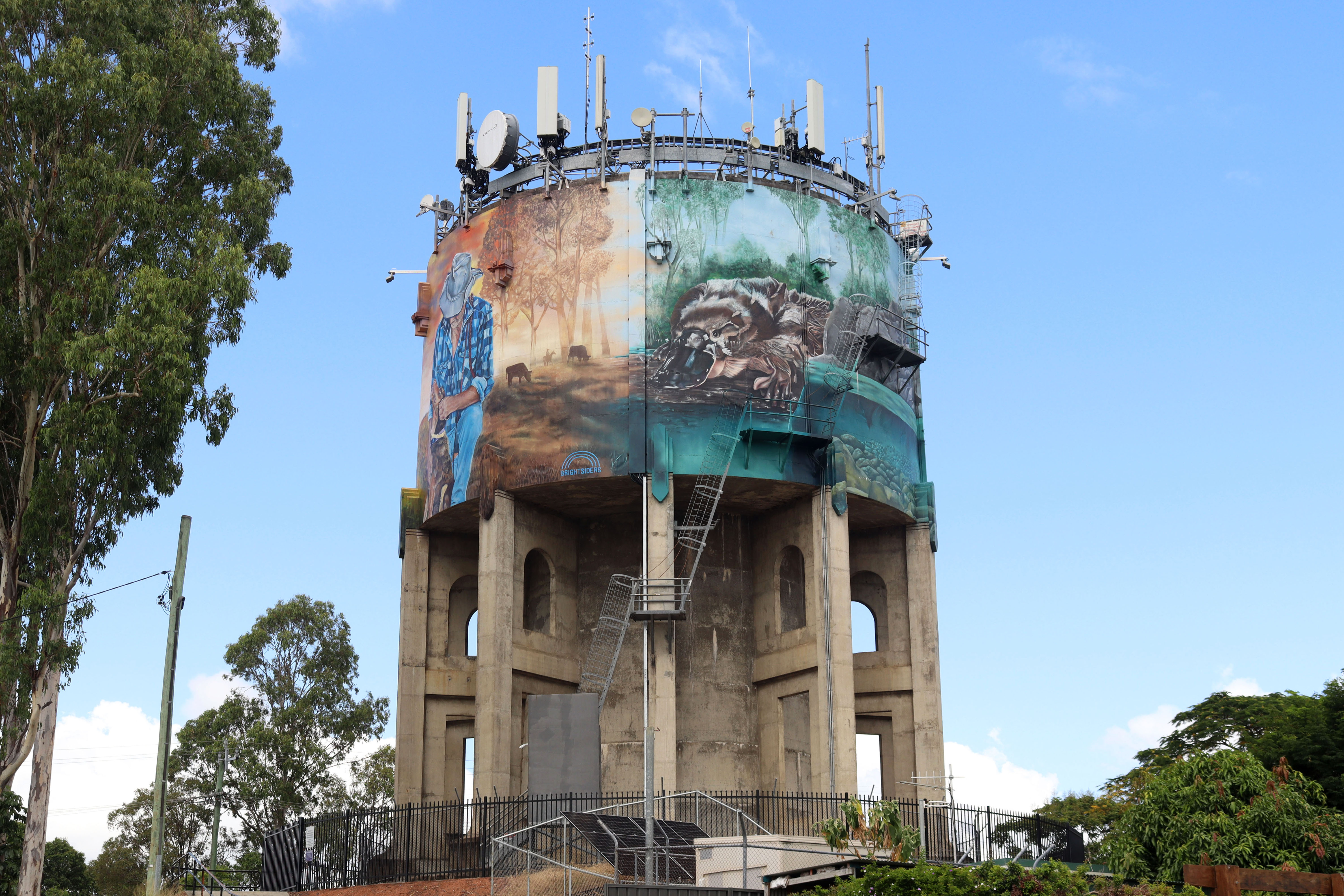 Casino Water Tower Mural