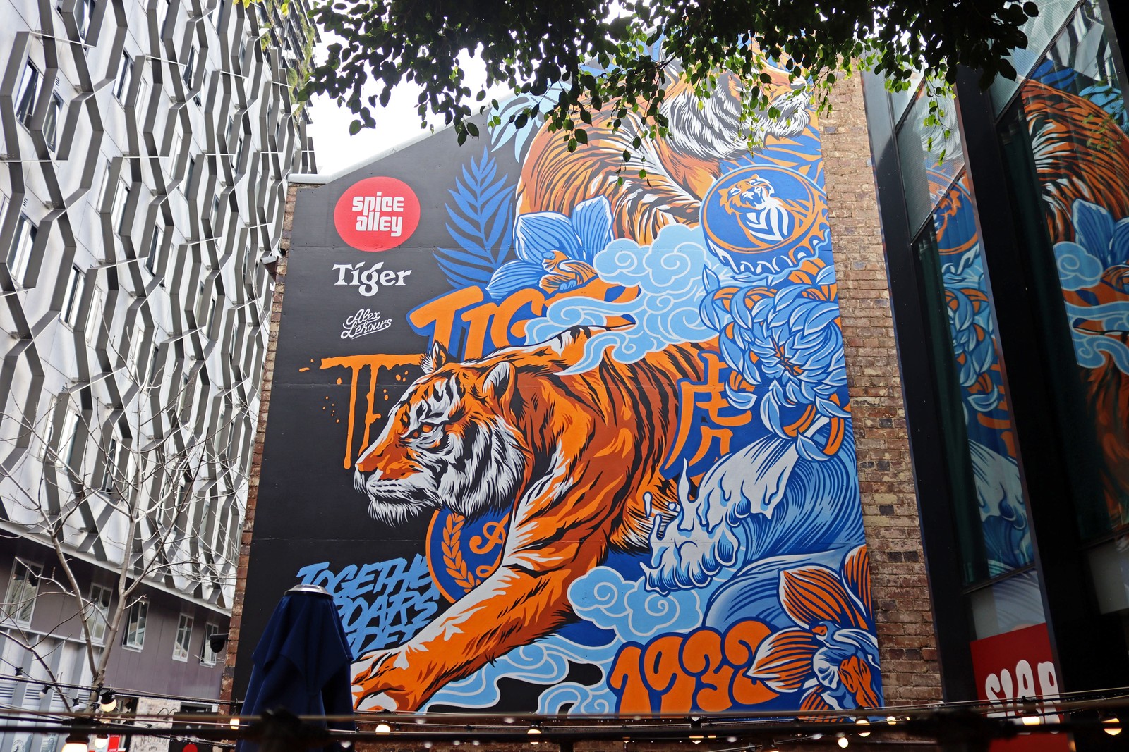 Tiger by Alex Lehours | Street Art NSW