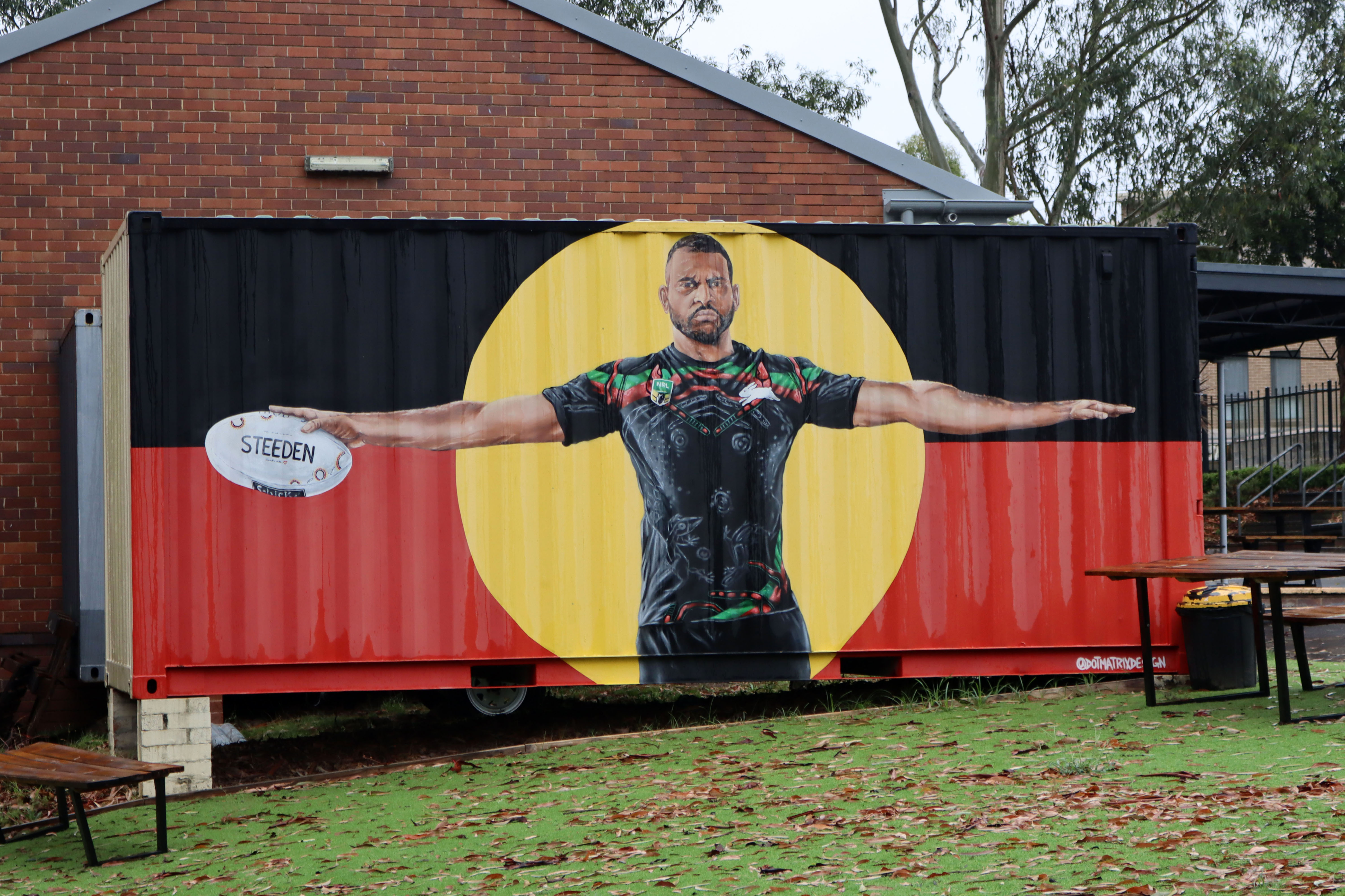 Greg Inglis by Dot Matrix Design | Street Art NSW
