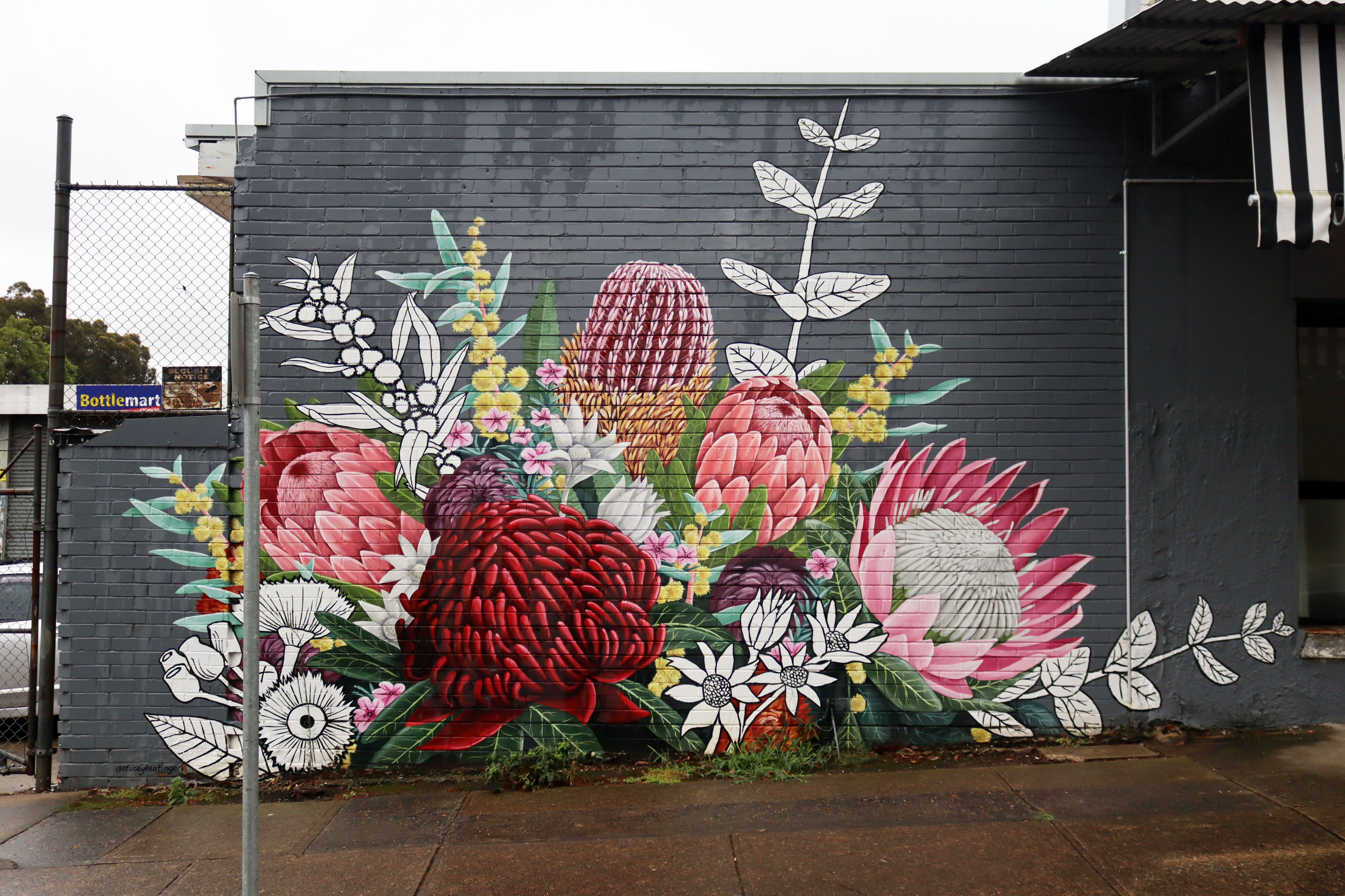 Native Blooms by Stacey Keating | Street Art NSW