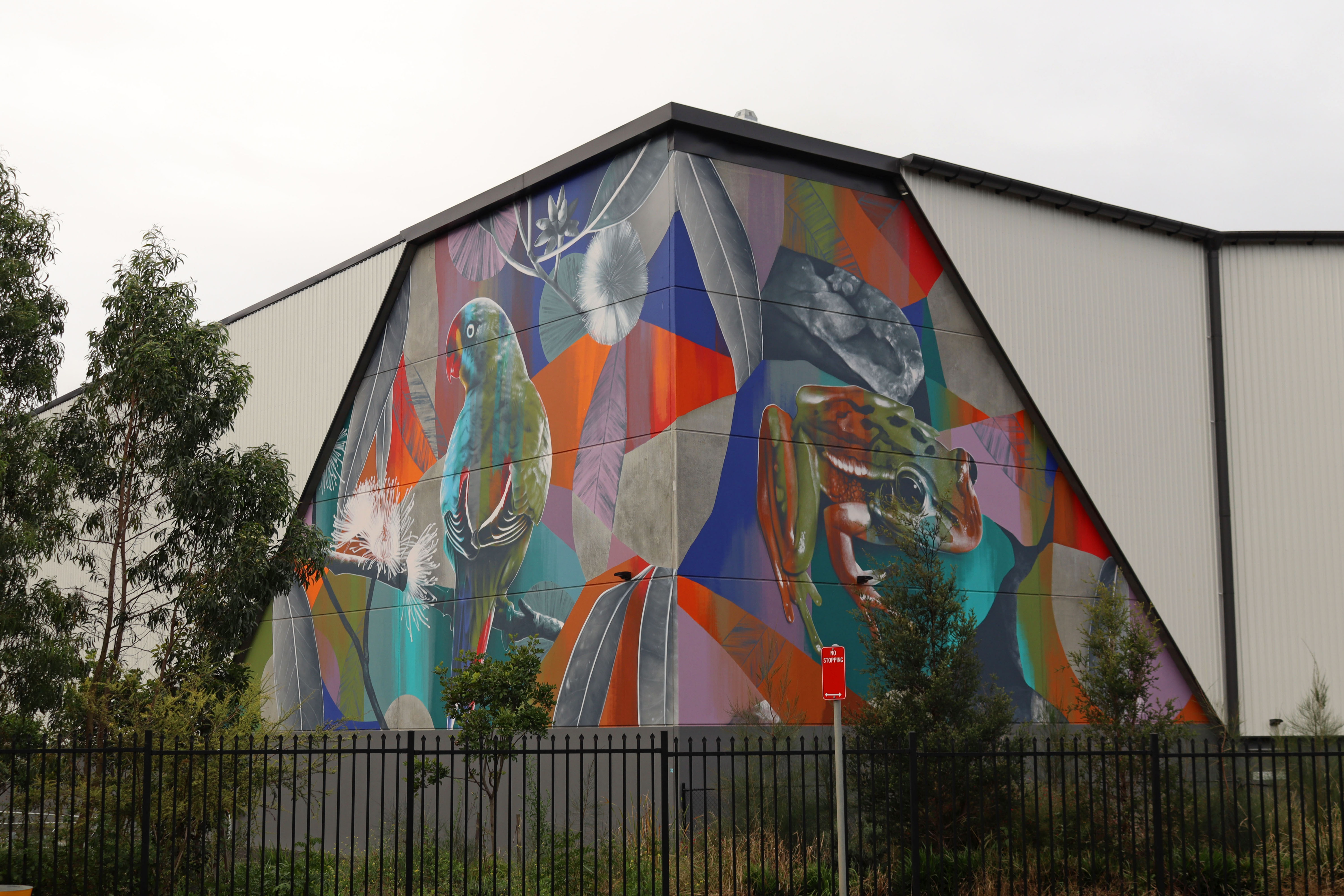Kookaburra Logistics Estate by Claire Foxton | Street Art NSW