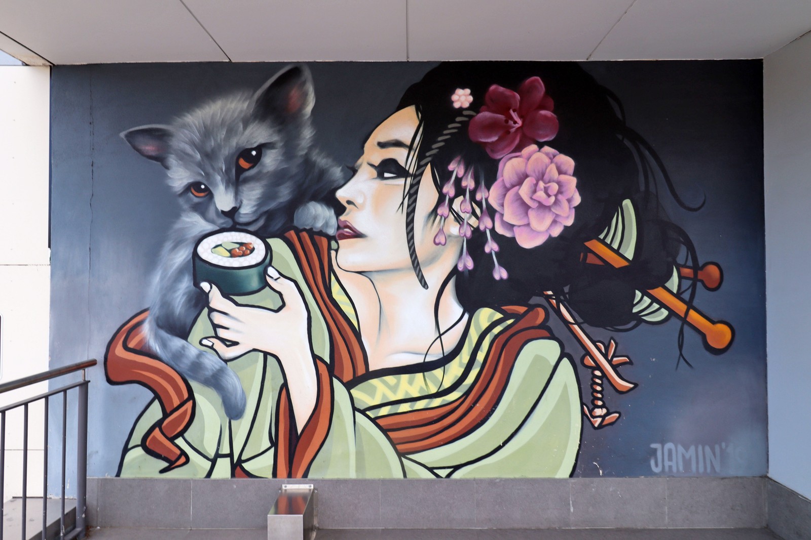 Hokkaido Sushi by Jamin | Street Art NSW