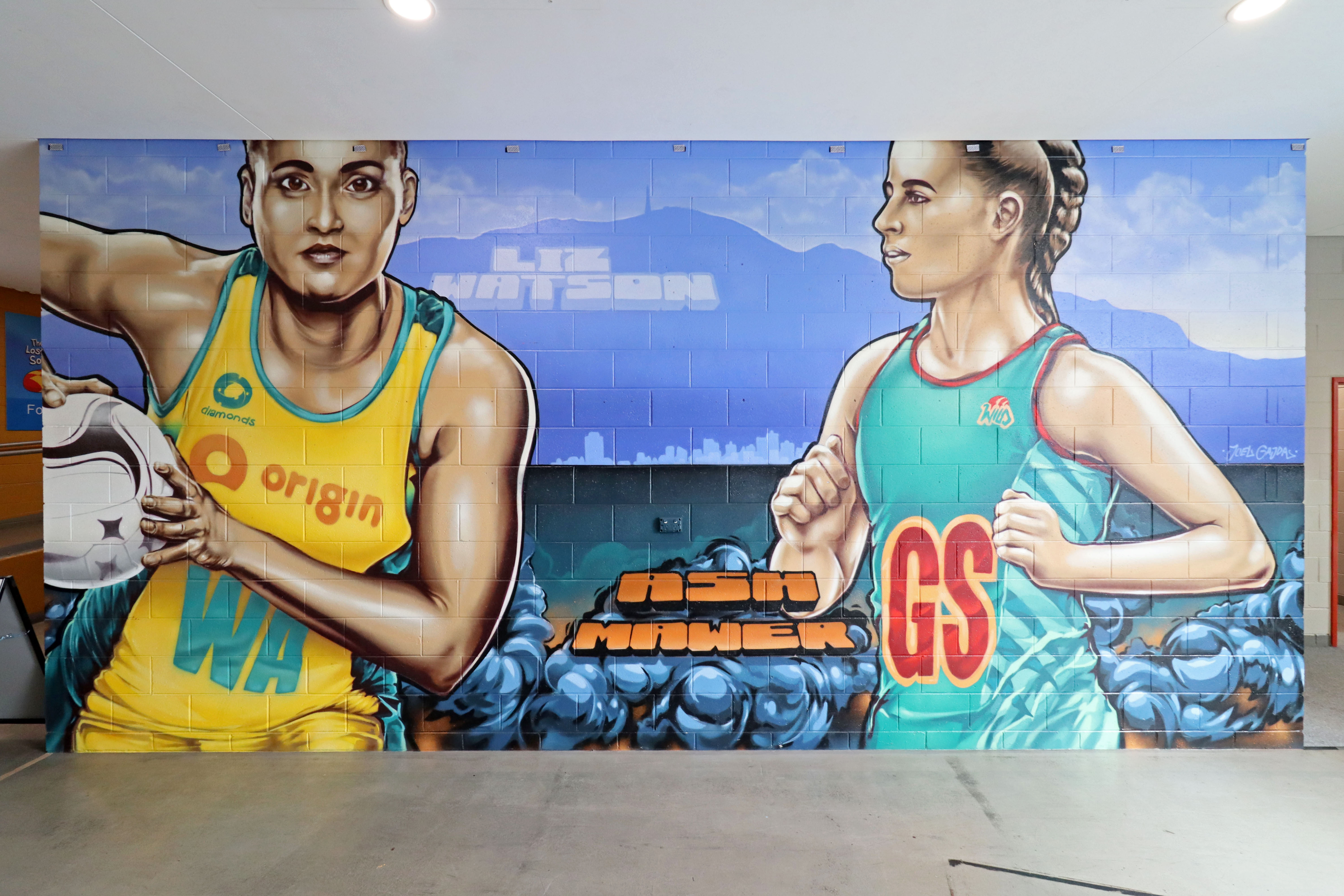 Origin Diamonds Legacy Mural by Joel Gadja | Street Art NSW