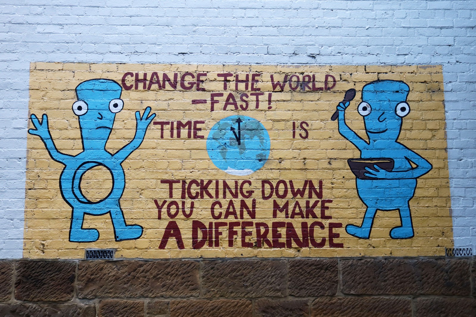 Change the World - Fast! | Street Art NSW