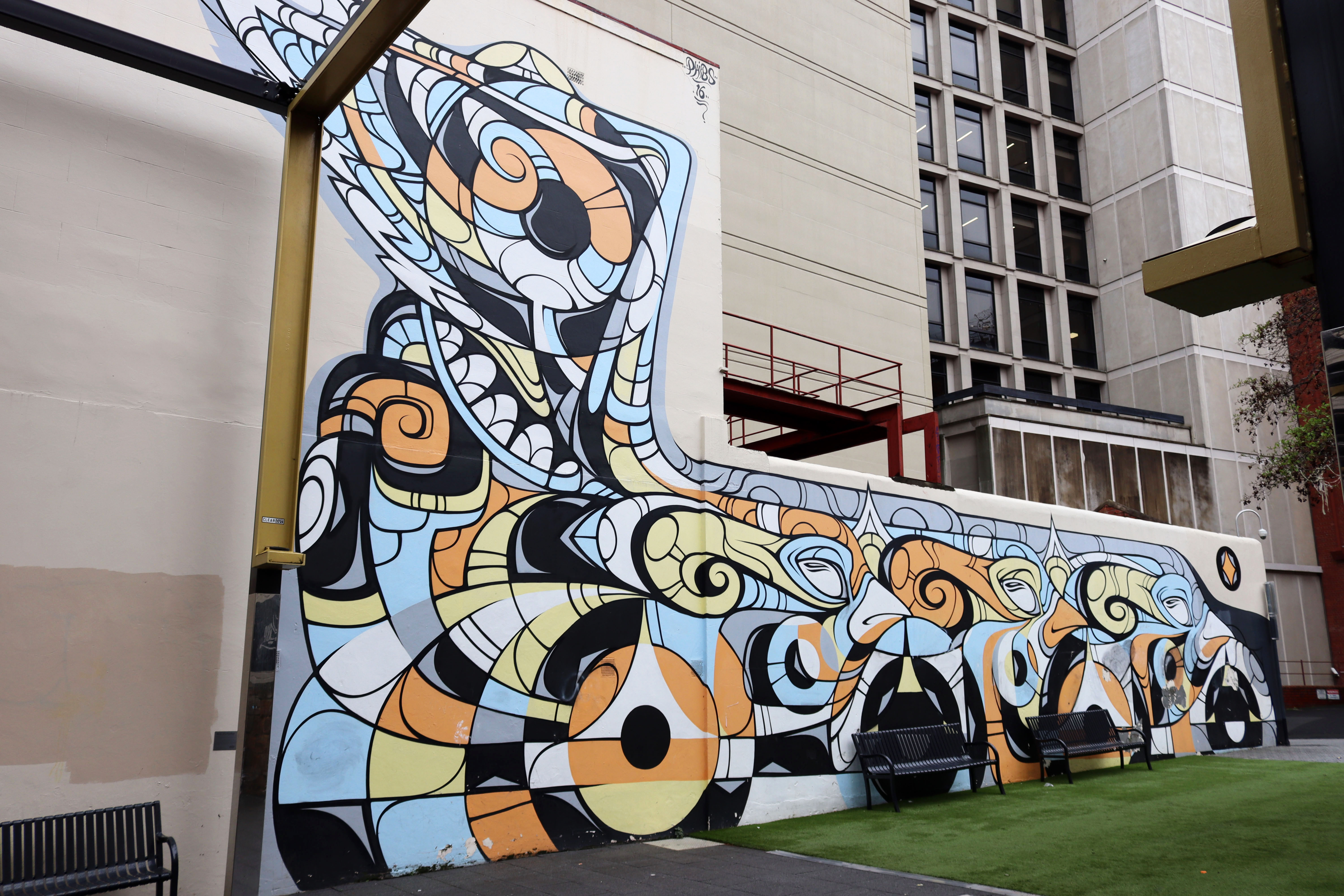 Birds of a Feather by Phibs | Street Art NSW