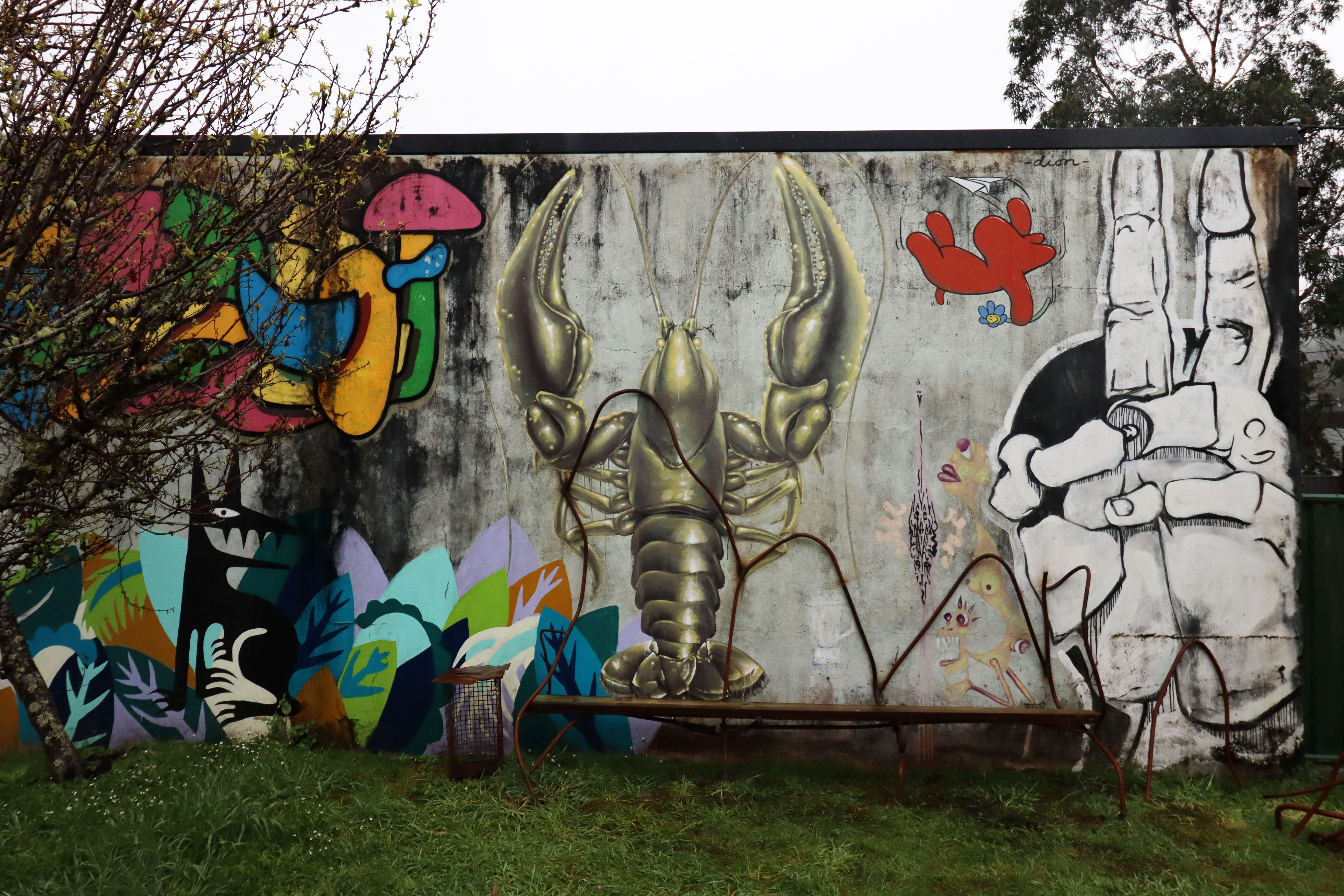 Q Bank Gallery Mural Garden by Various Artists | Street Art NSW