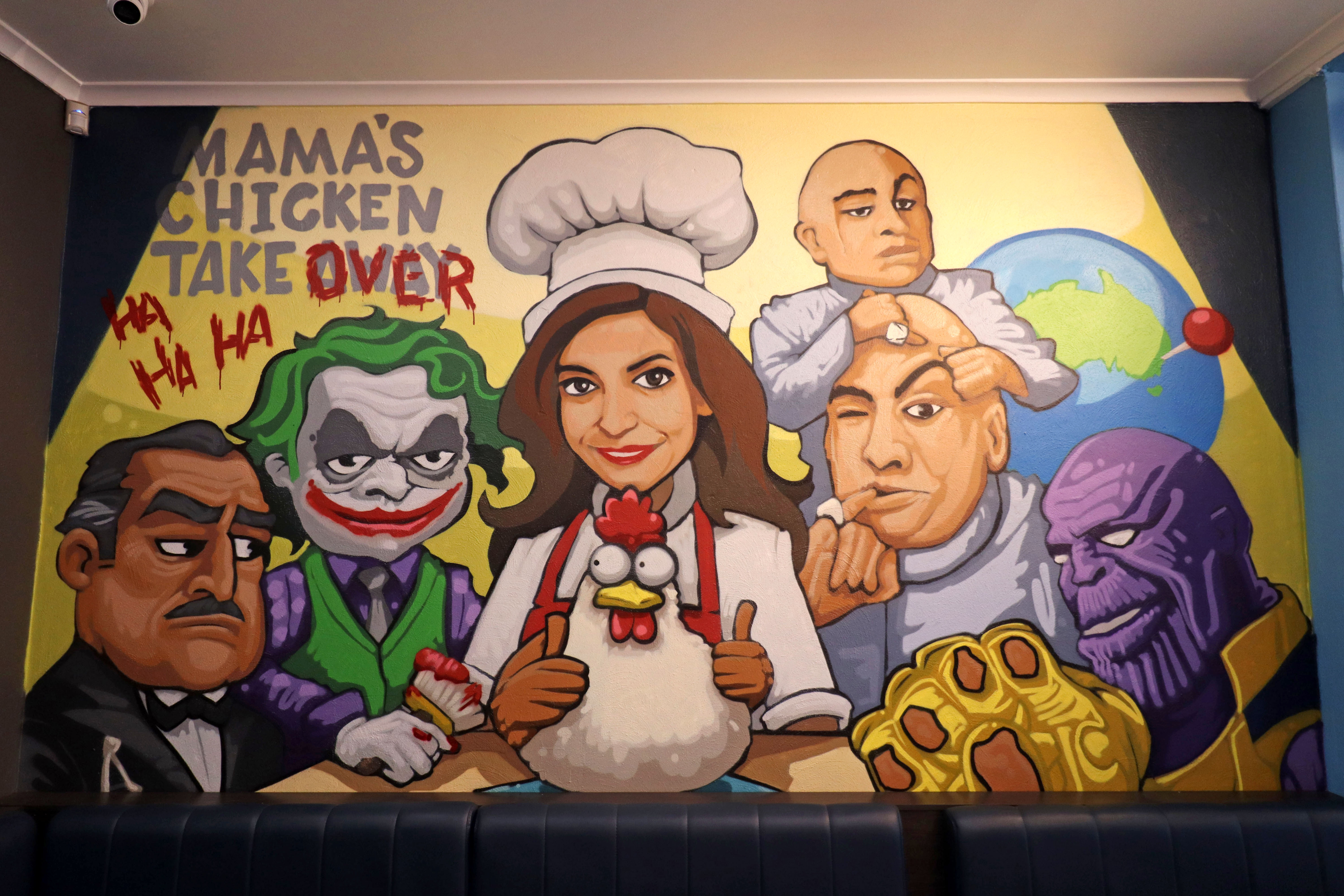 Mama's Chicken Takeover by Danny Mulyono | Street Art NSW