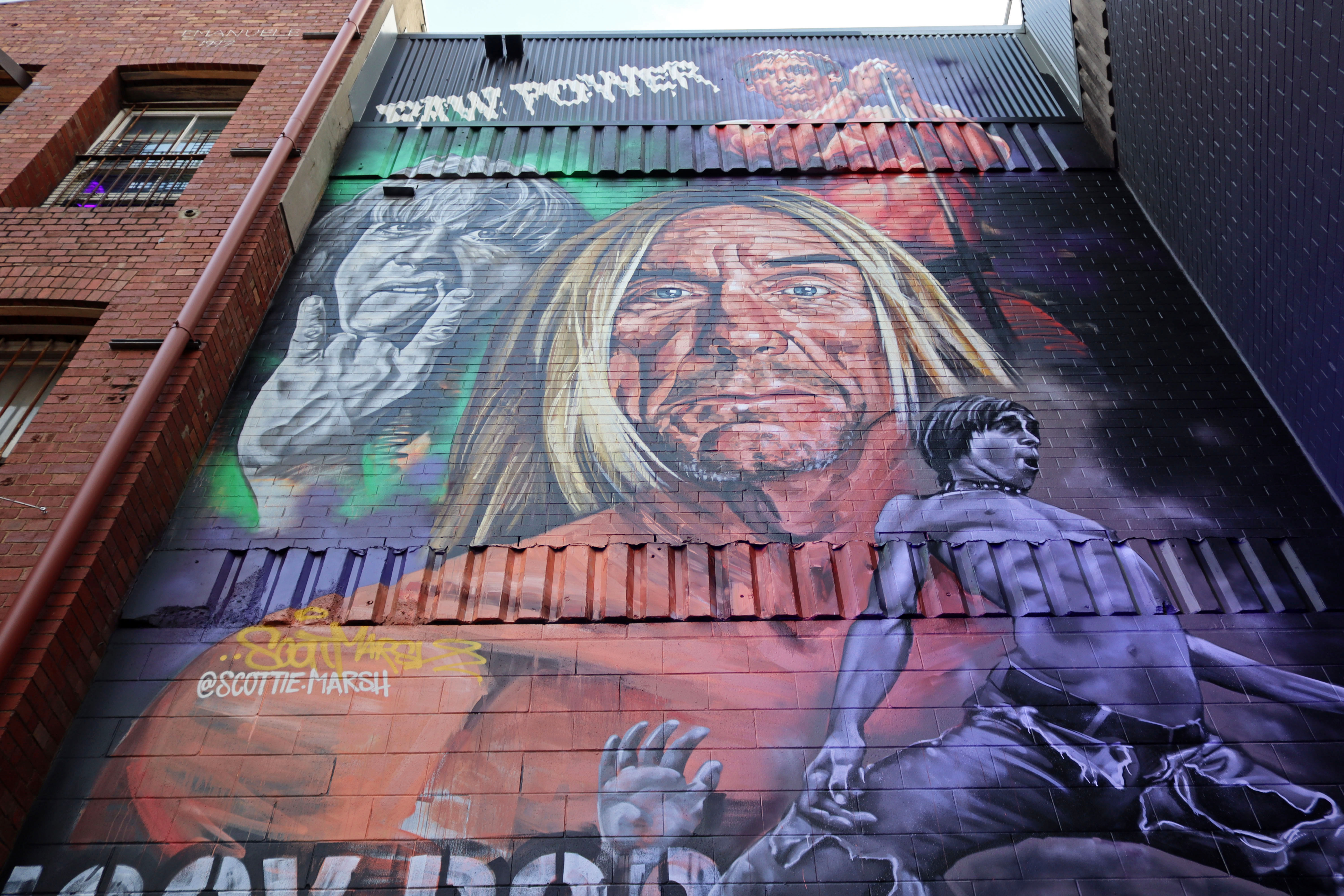 Raw Power - Iggy Pop by Scott Marsh | Street Art NSW