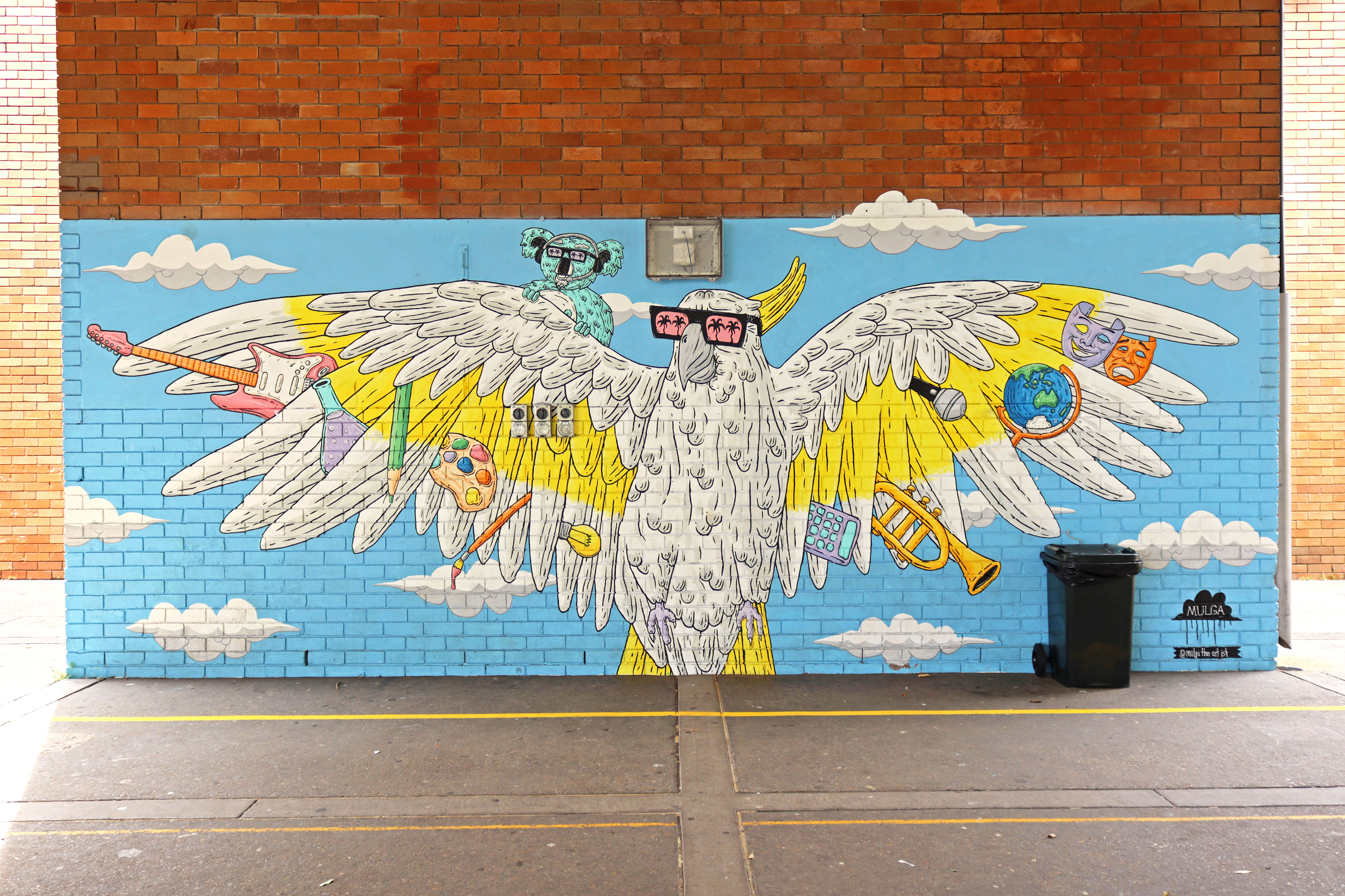 Caz the Cockie by Mulga | Street Art NSW