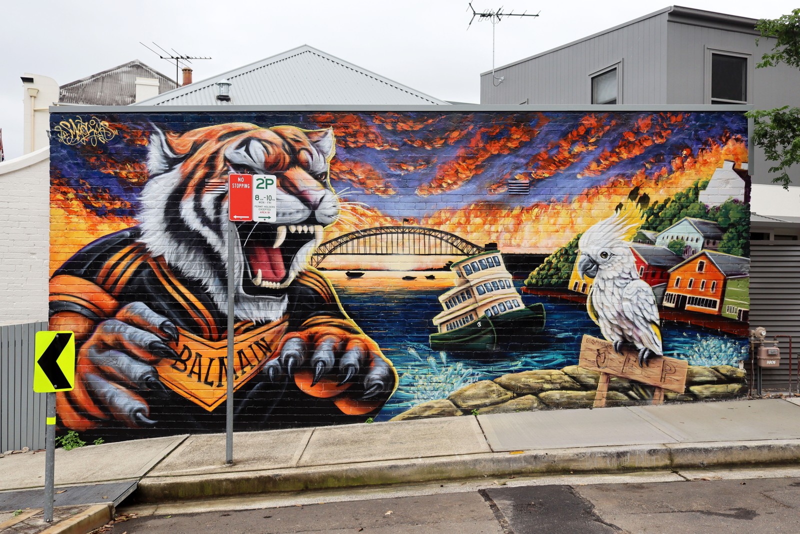 Tiger Town by Smackas | Street Art NSW