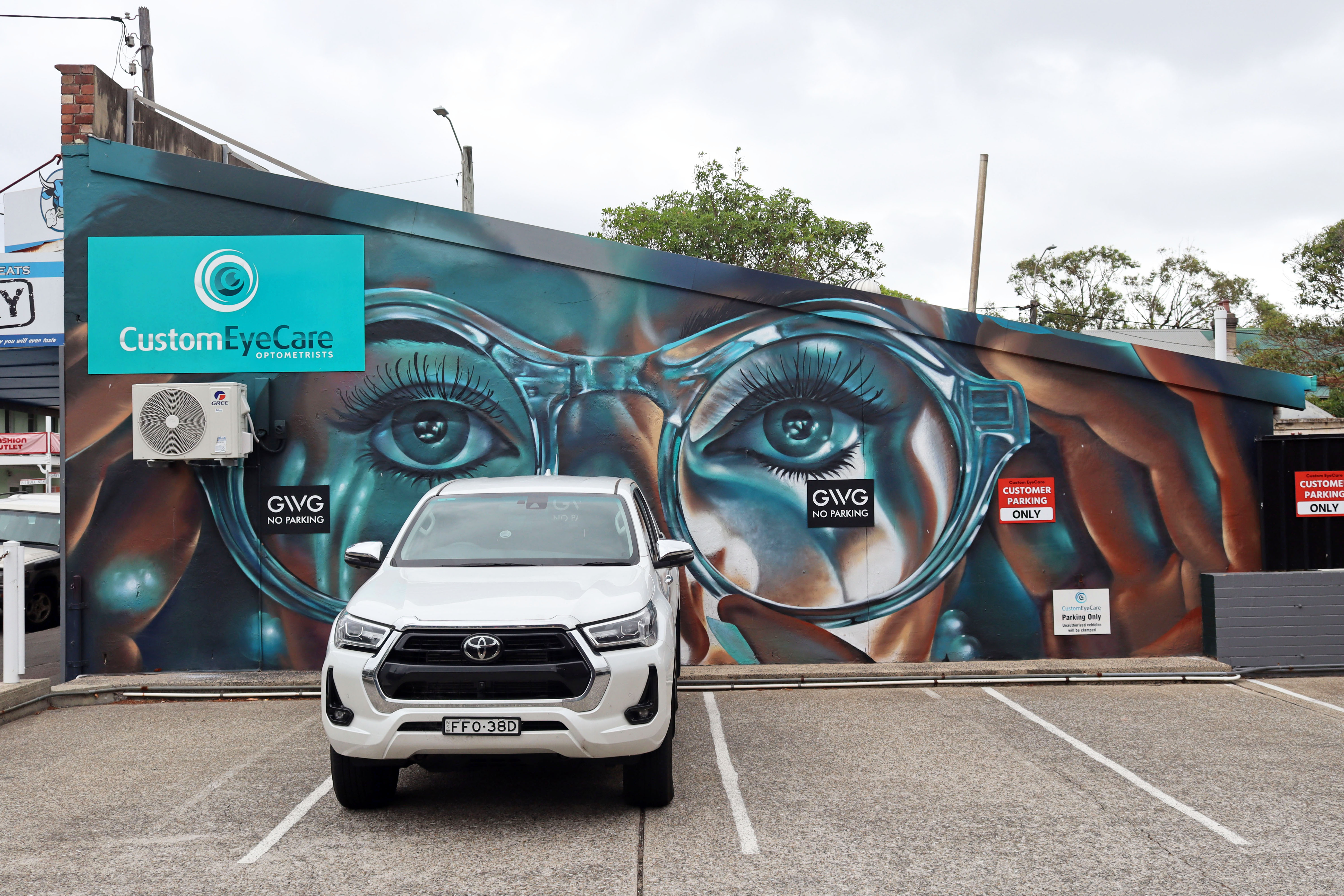 Eyes on the Future by Jordan Lucky | Street Art NSW