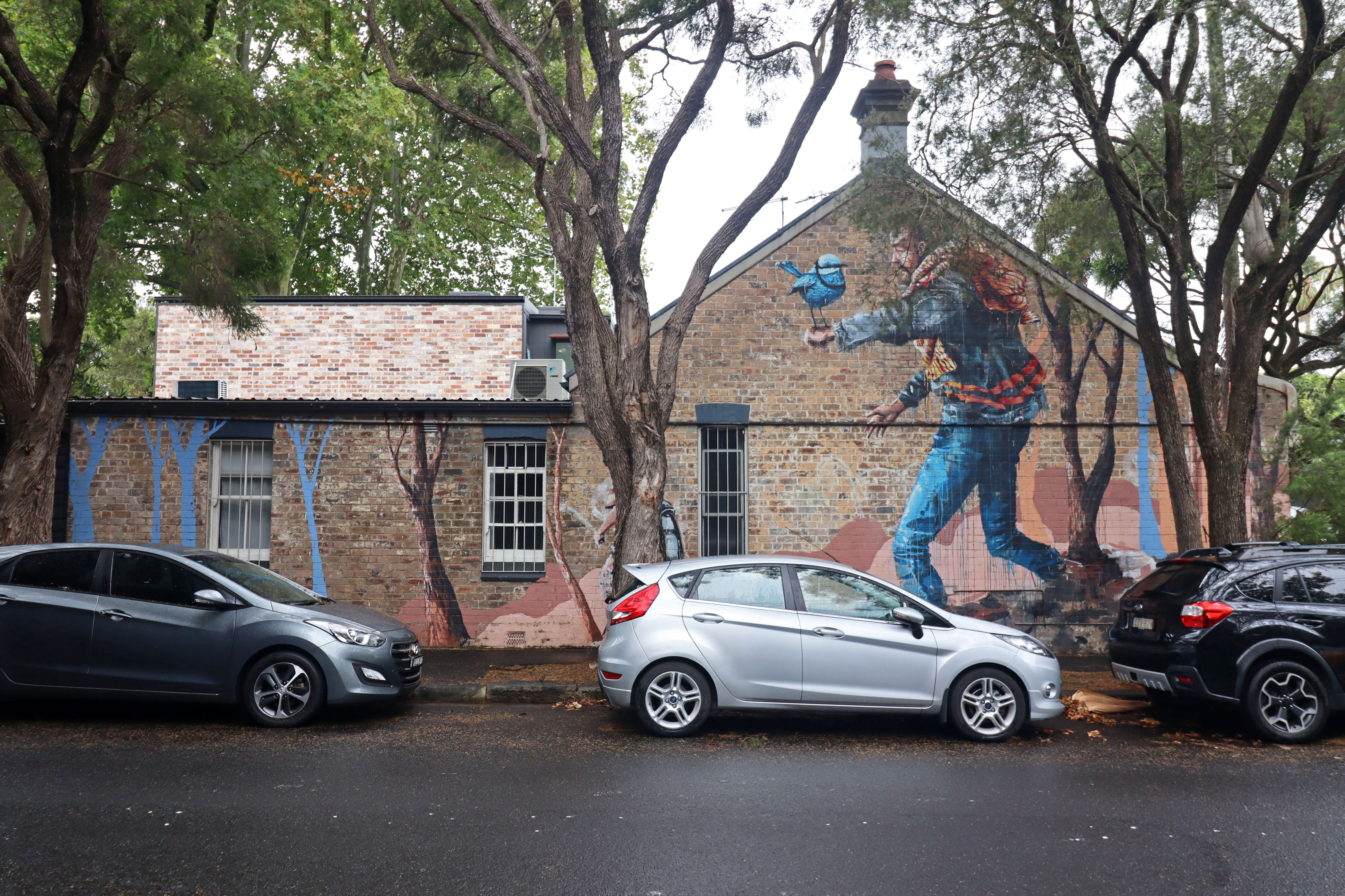 The Hikers by Fintan Magee | Street Art NSW