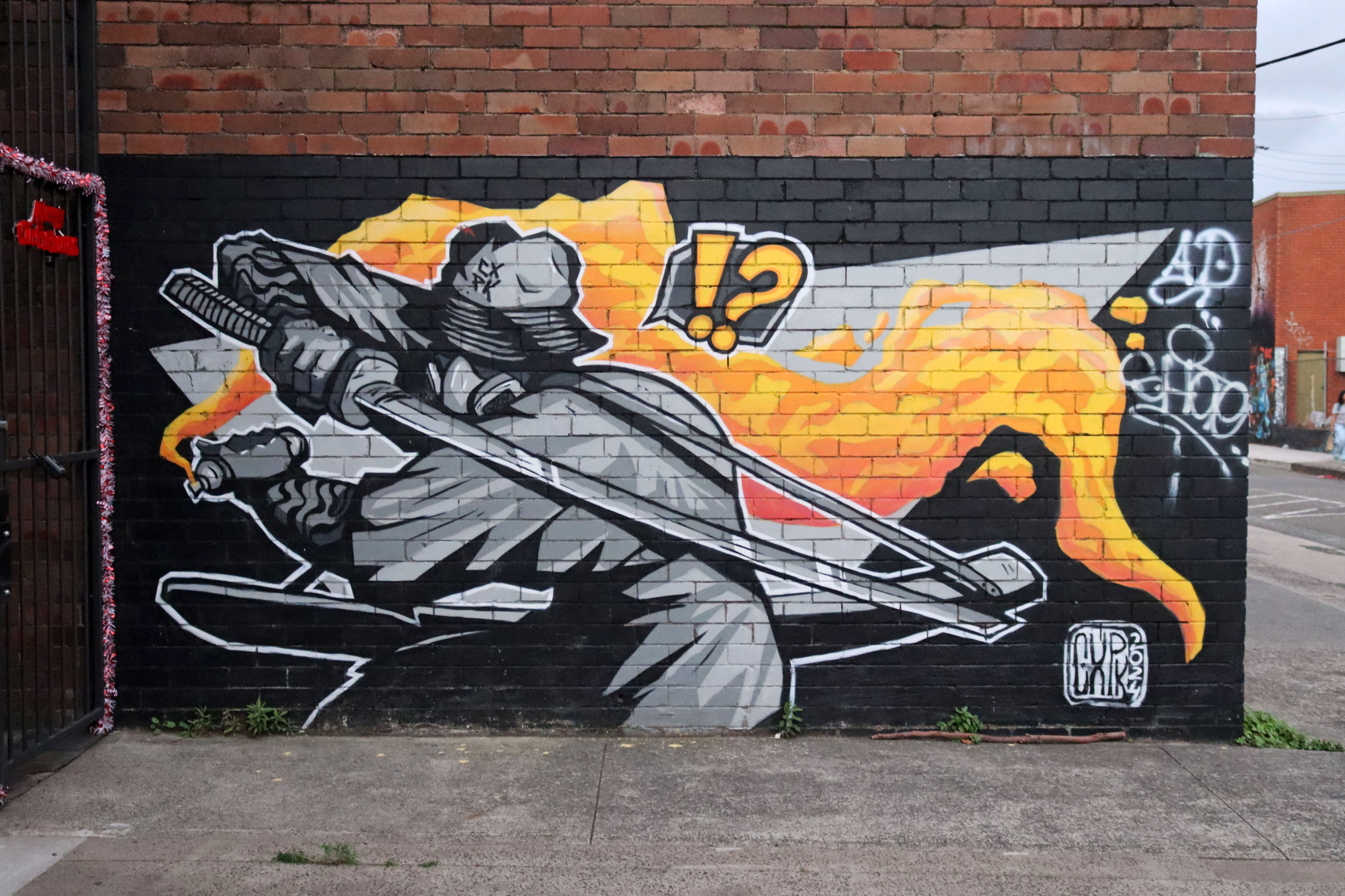 Samurai by CXPK Art | Street Art NSW